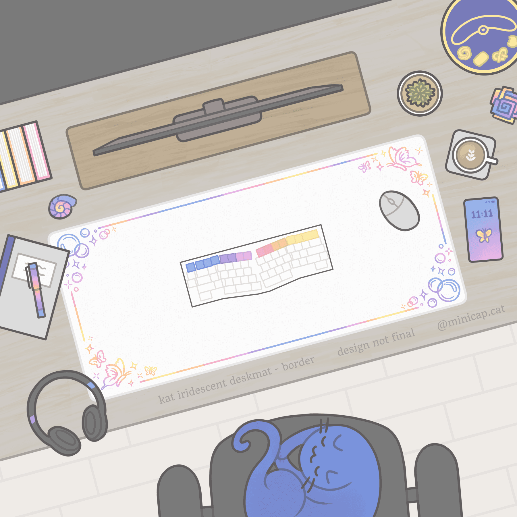KAT Iridescent ✨ - update: deskmat designs! image 29