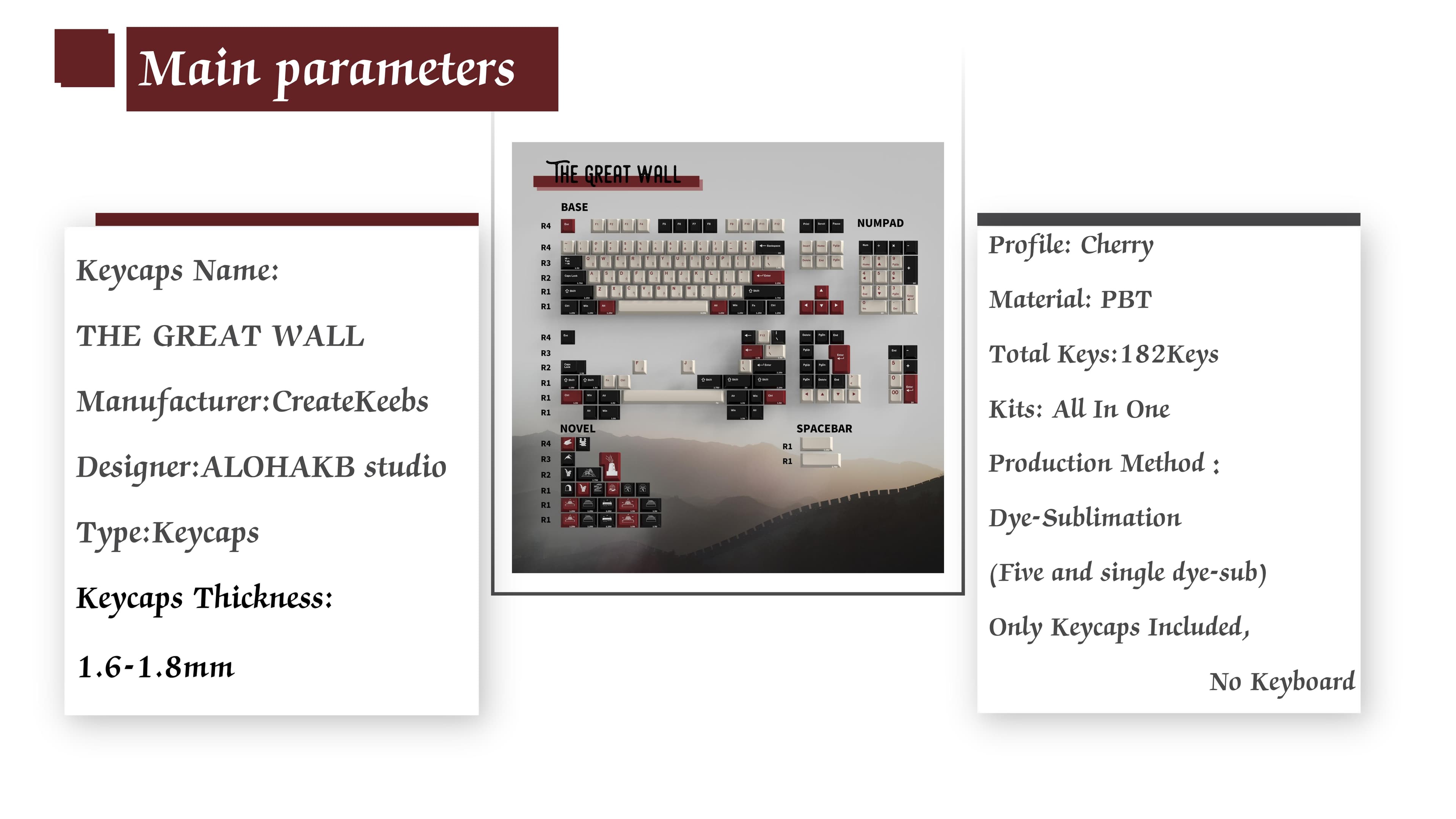 Createkeebs CLASSICAL Keycaps:The Great Wall LIVE NOW!GB Date:December 1st image 15