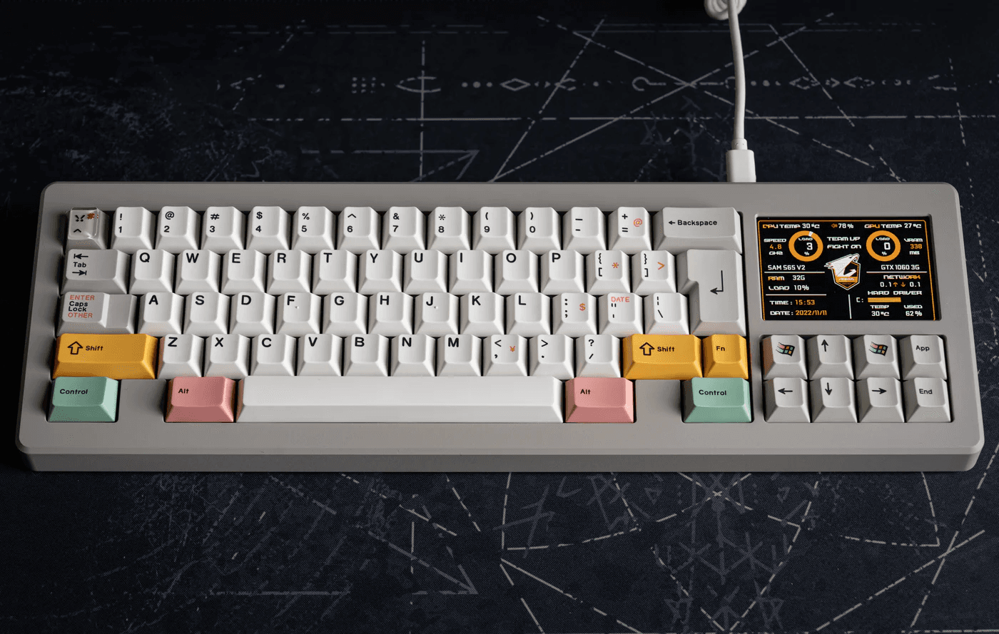 S65V2 Keyboard with 3.5 inch IPS Screen R2 IS LIVE image 3