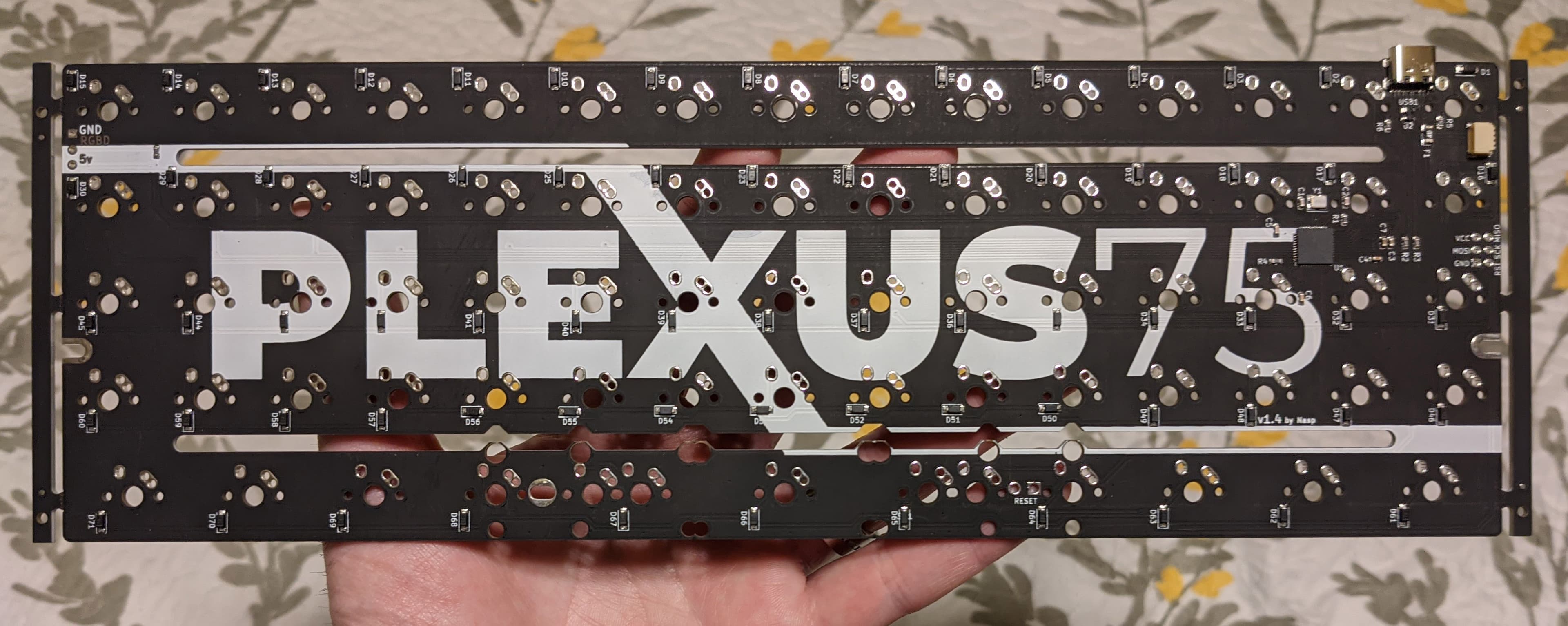 Plexus75 PCB and Plates - available at checkerboards.xyz image 3