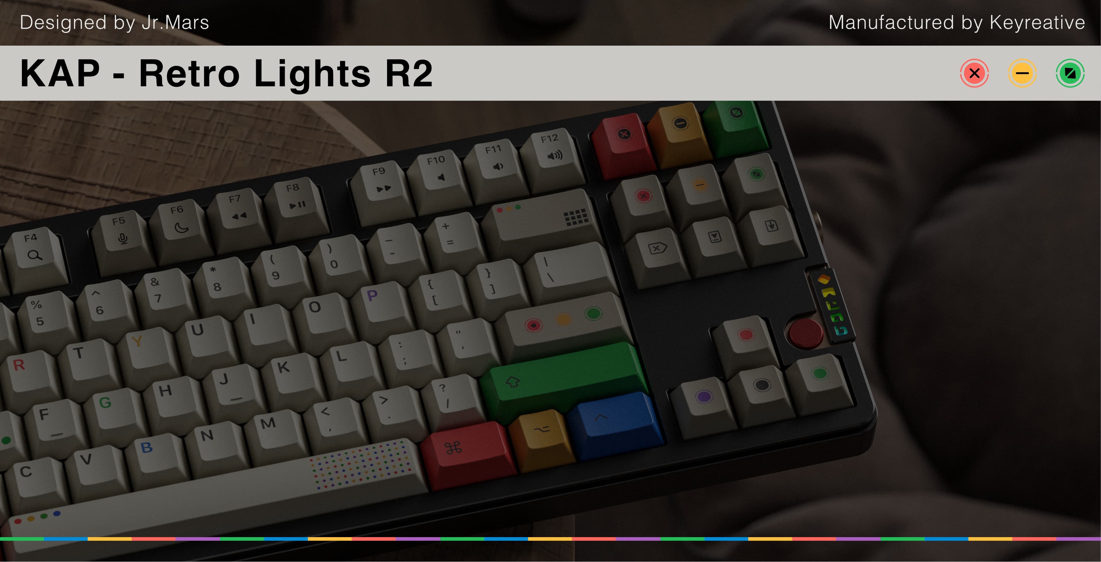 KAP - Retro Lights R2 | PBT Double-Shot