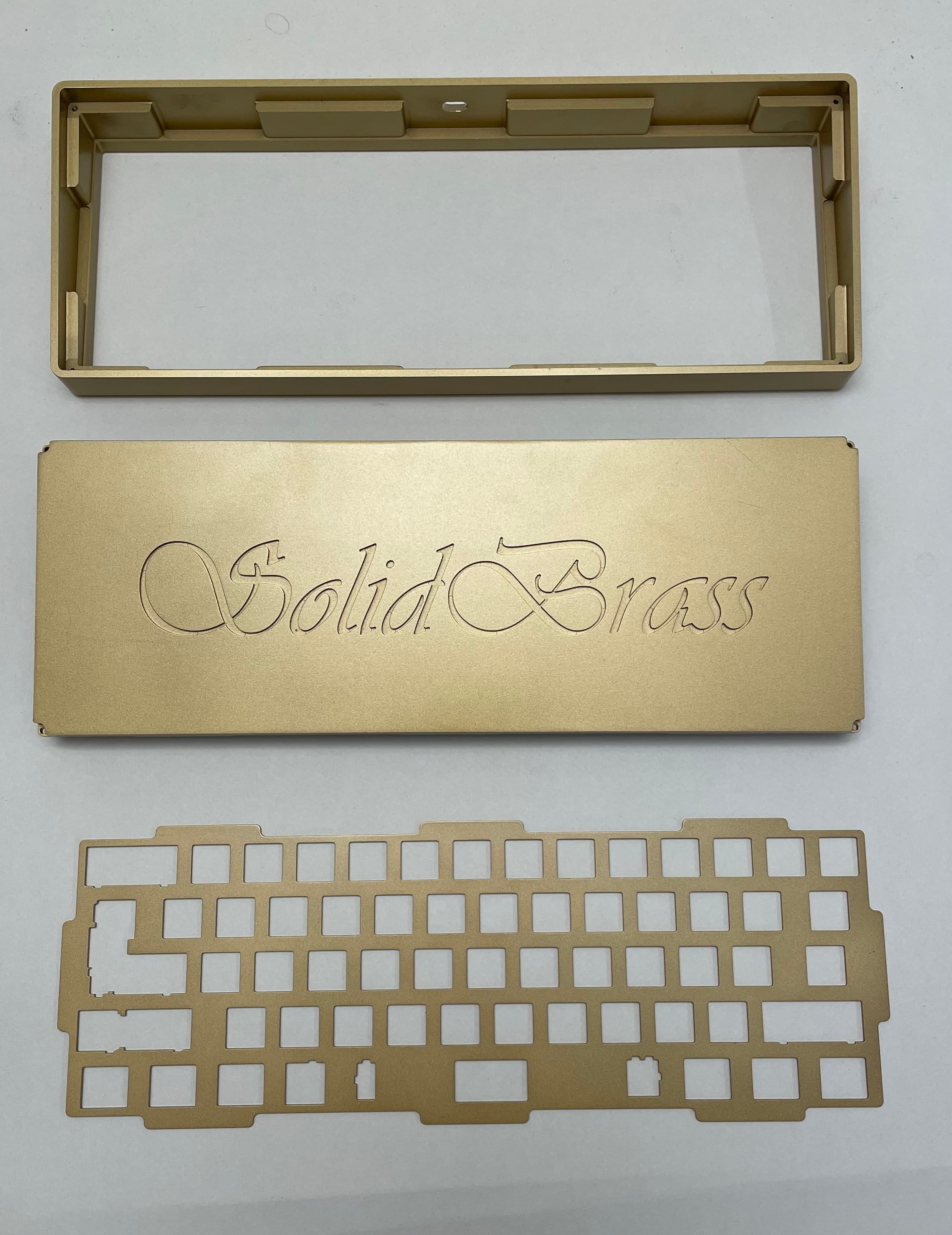 SeamLess 60% - a solid brass keyboard image 2