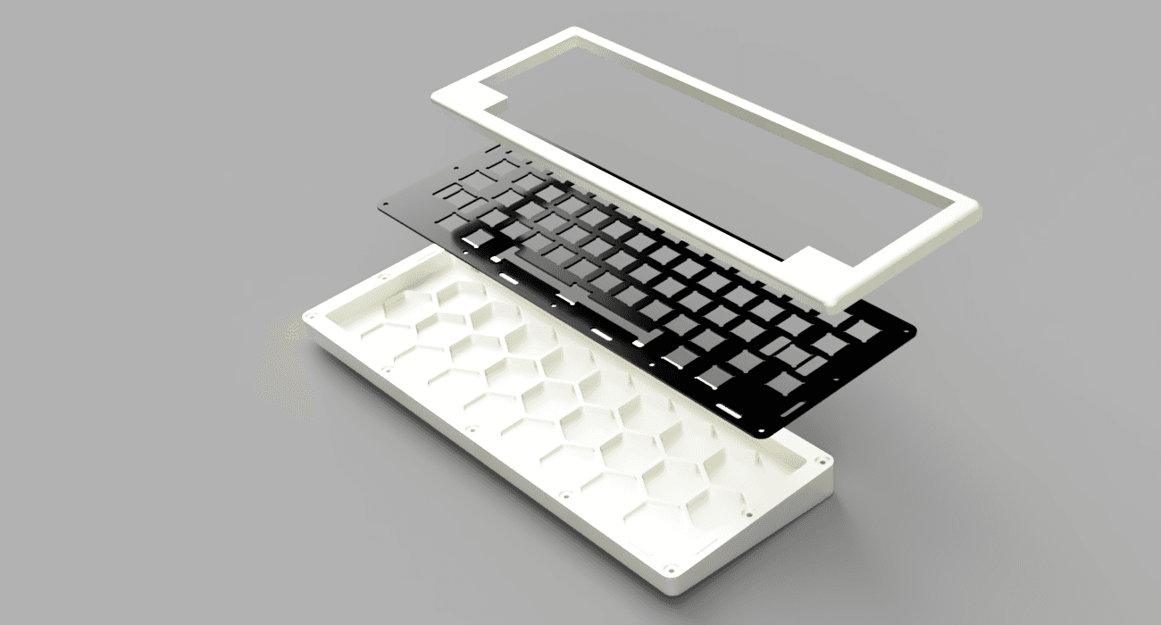 HONEYBOARD 60% - STORMTROOPER WHITE CERAKOTE - Closed image 5