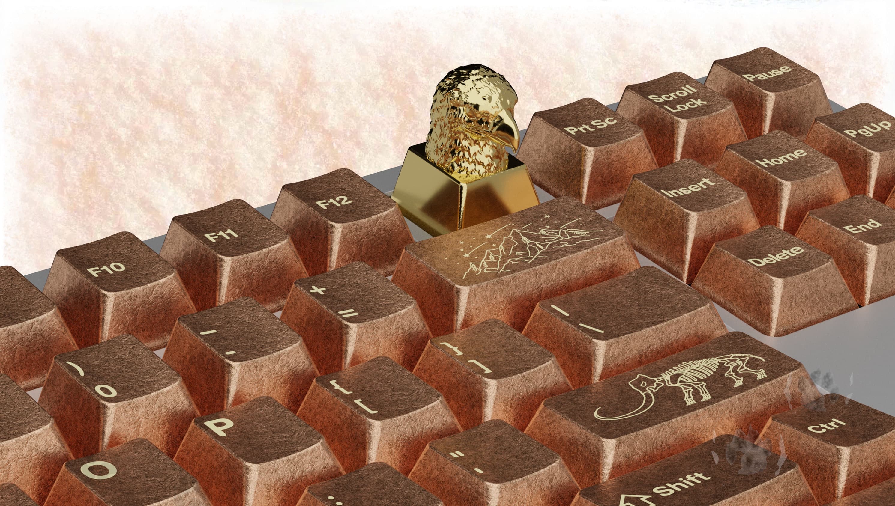 Awekeys Full Metal Keycaps Set: Wild Ice - Live Now image 25