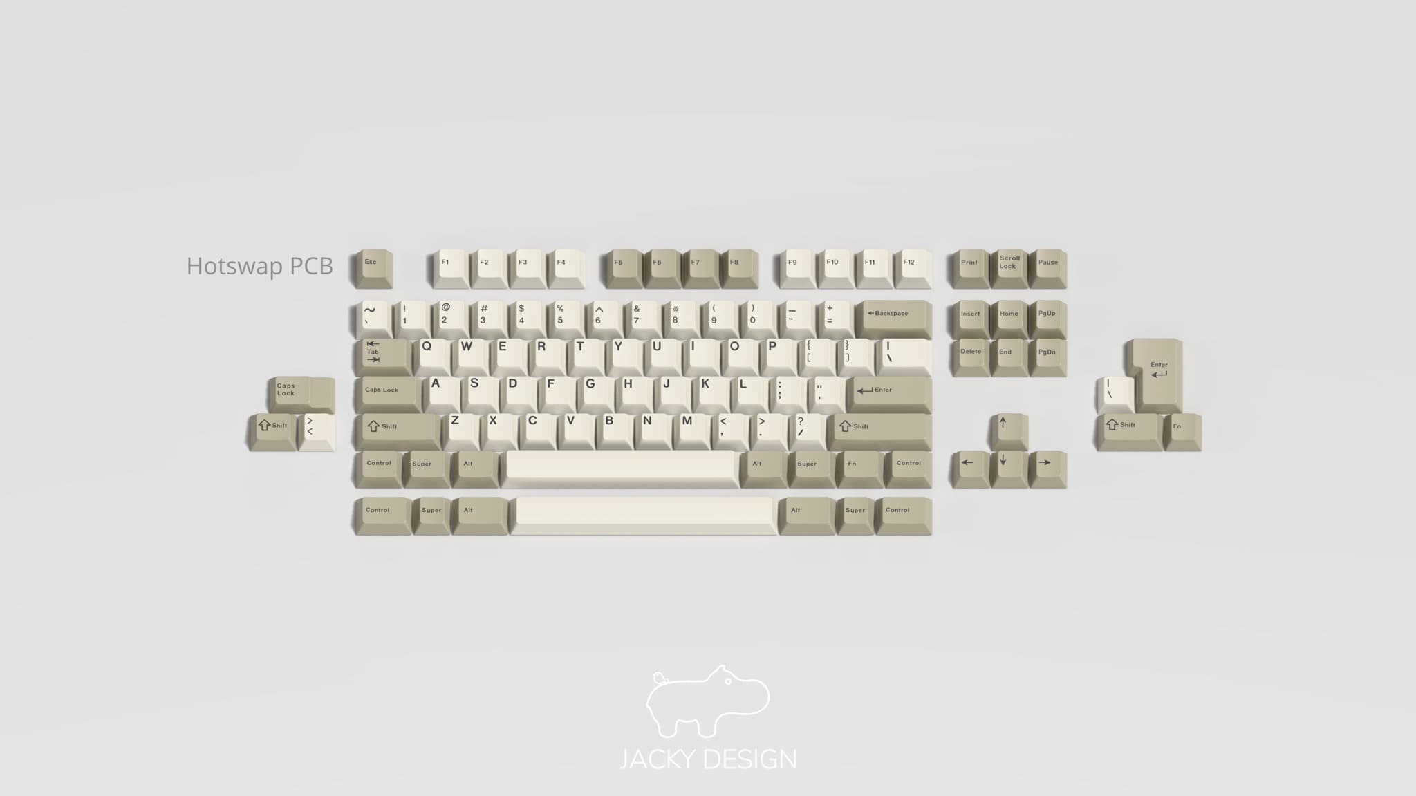 Hippo - Dual mount tkl custom keyboard (GB END) image 11
