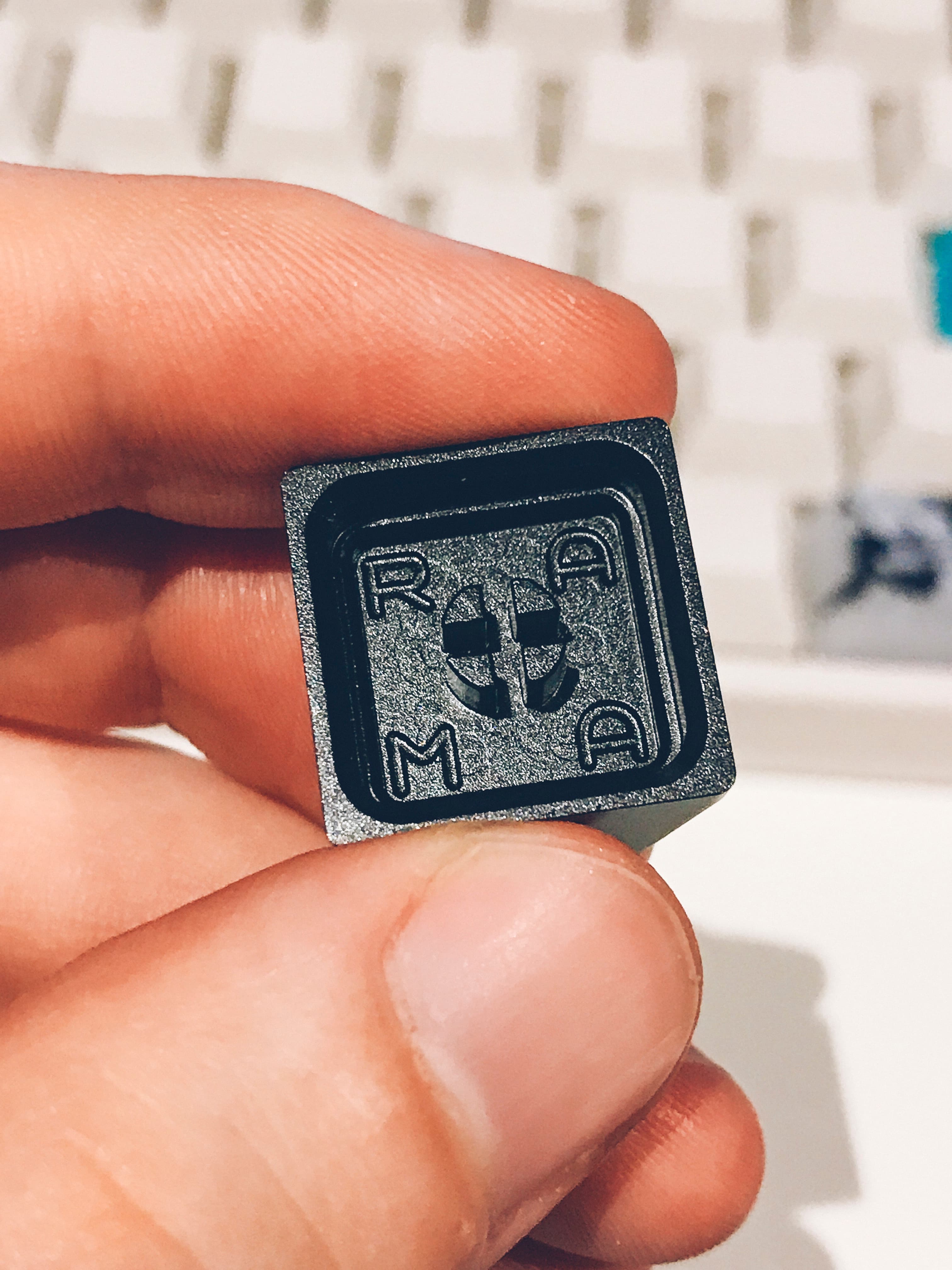 RAMA WAVE ANODIZED BLACK CNC KEYCAP [SHIPPING] image 11