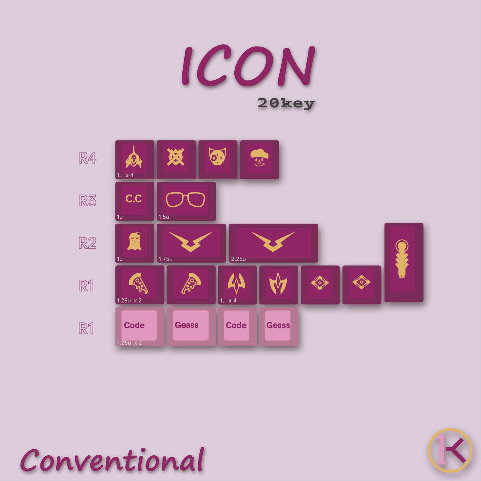 Lancelot Keyset - PBT / Cherry / Geekark image 8