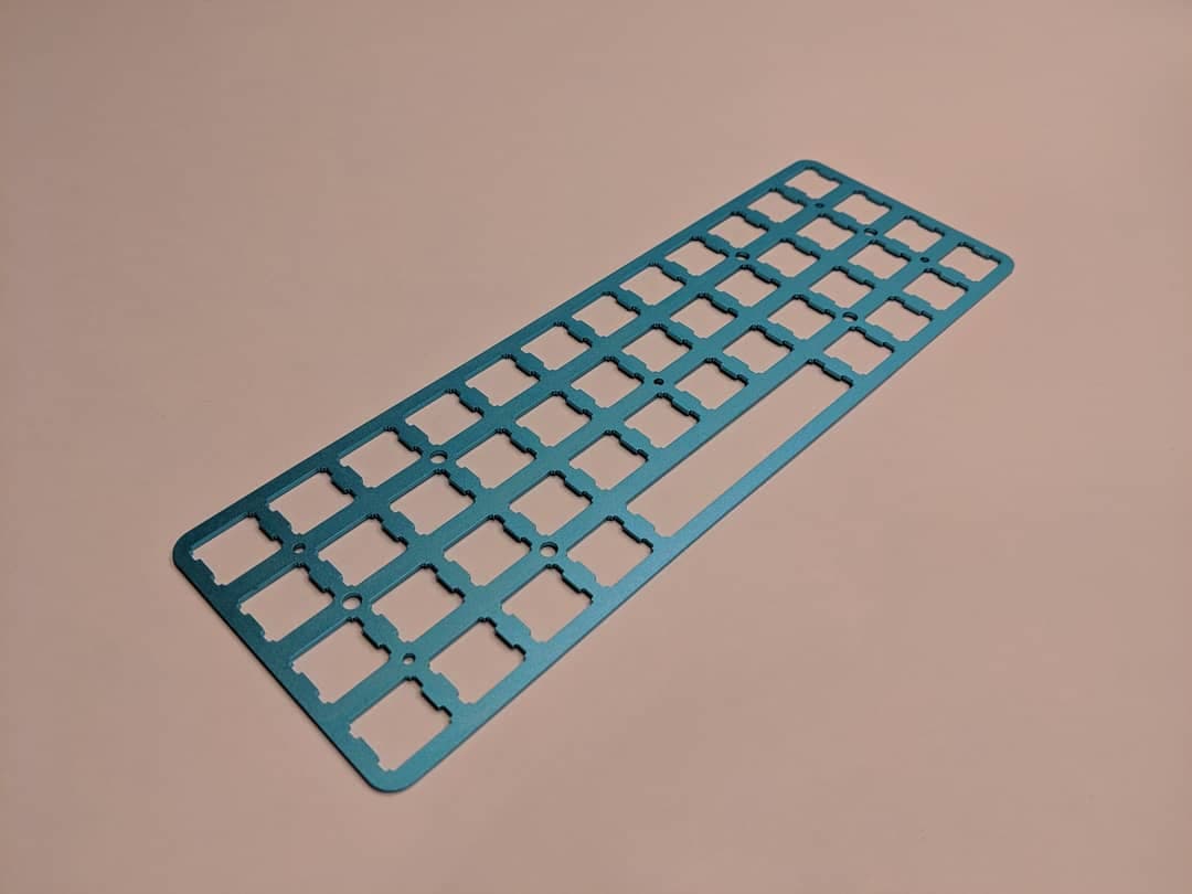 Shark Keyboards 40% Ortho PCB Now has an Aluminum Case and SS Plate!