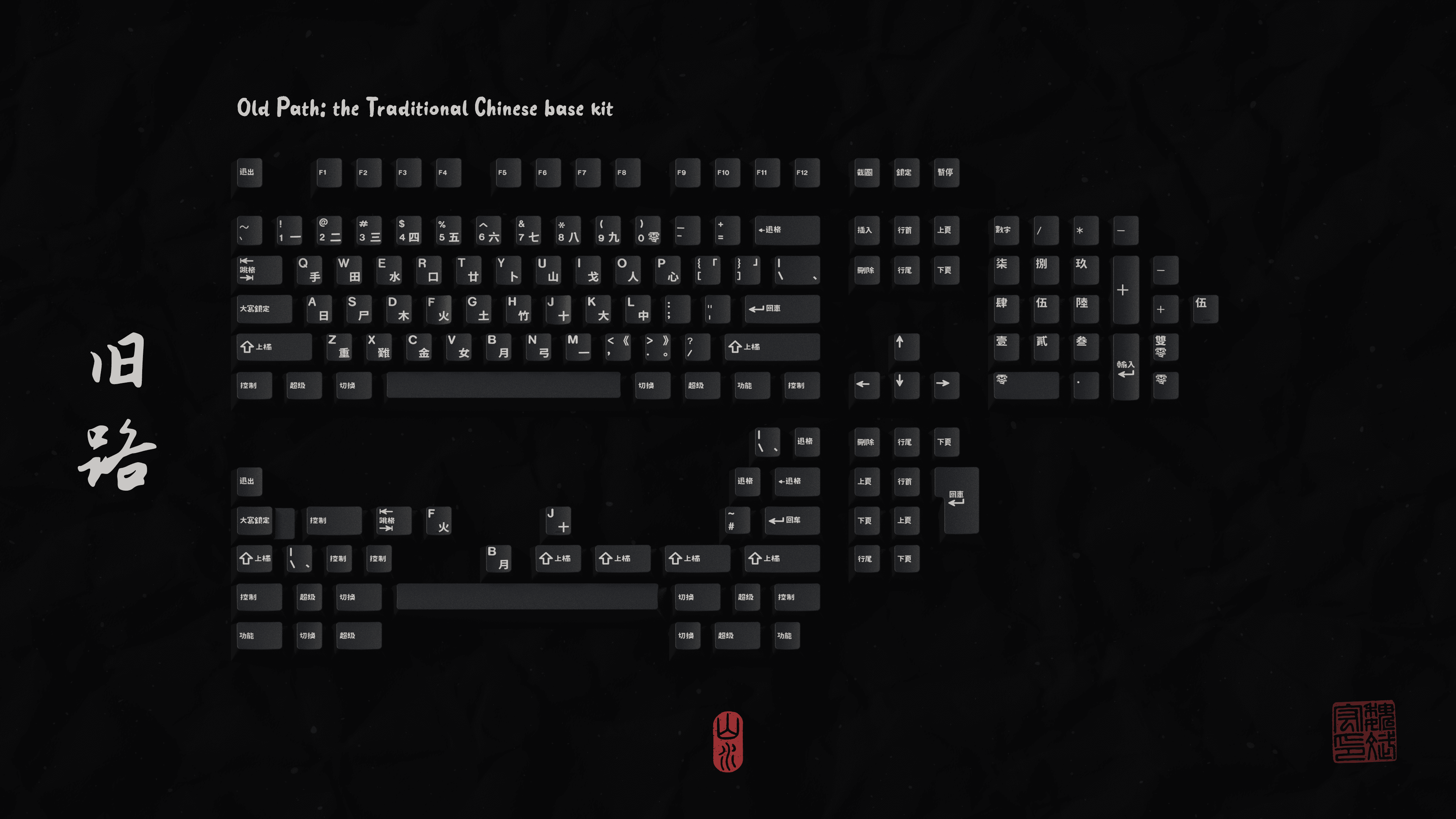 GMK Shanshui 山水 - DESKMATS SHIPPING image 5