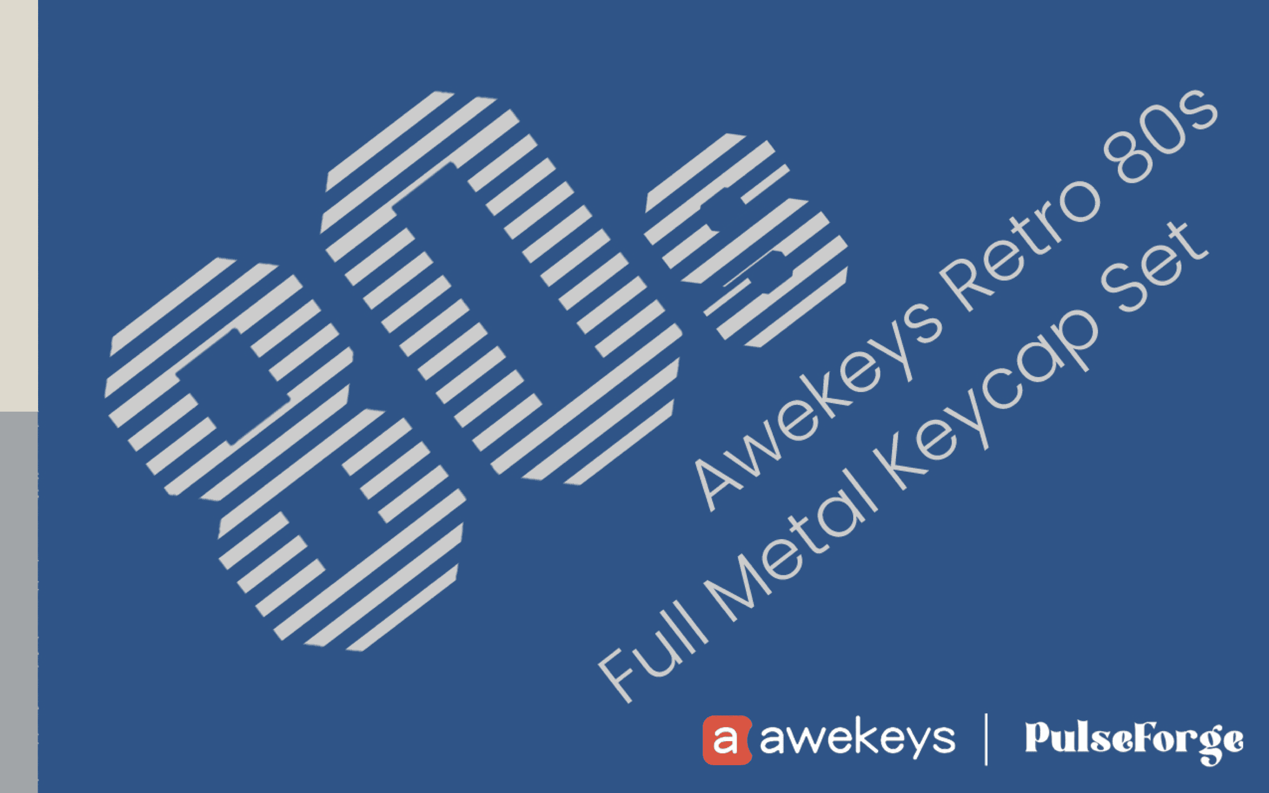 Awekeys Retro 80s Full Metal Keycap Set - Update New Typing Video