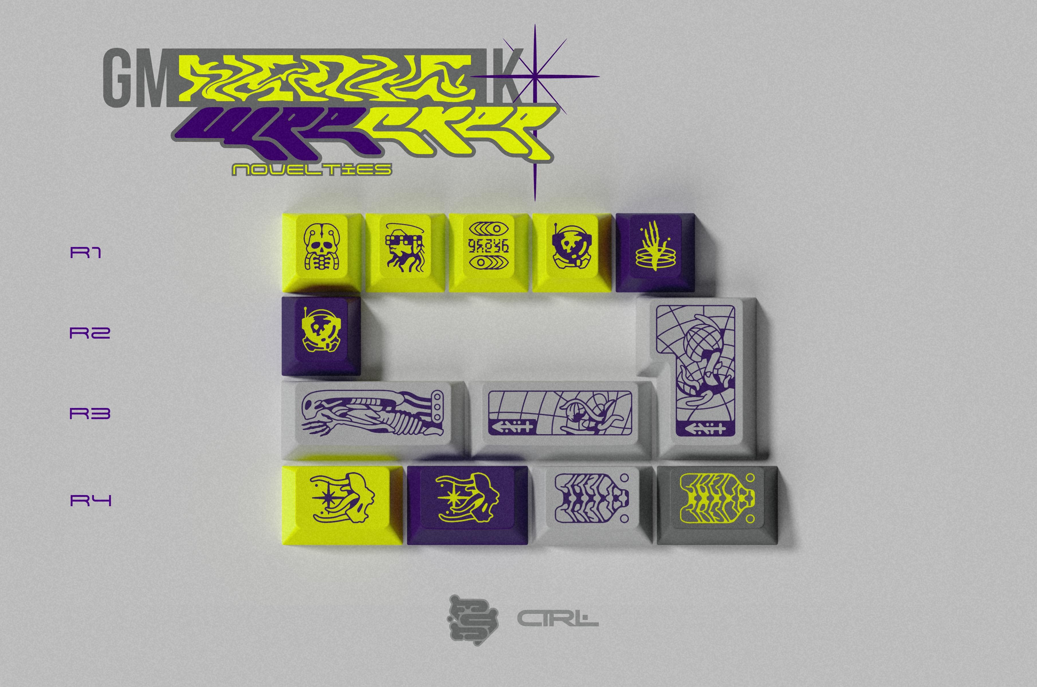 GMK CYL NERVEWRECKER / 11/9 DESKMATS!!! image 4