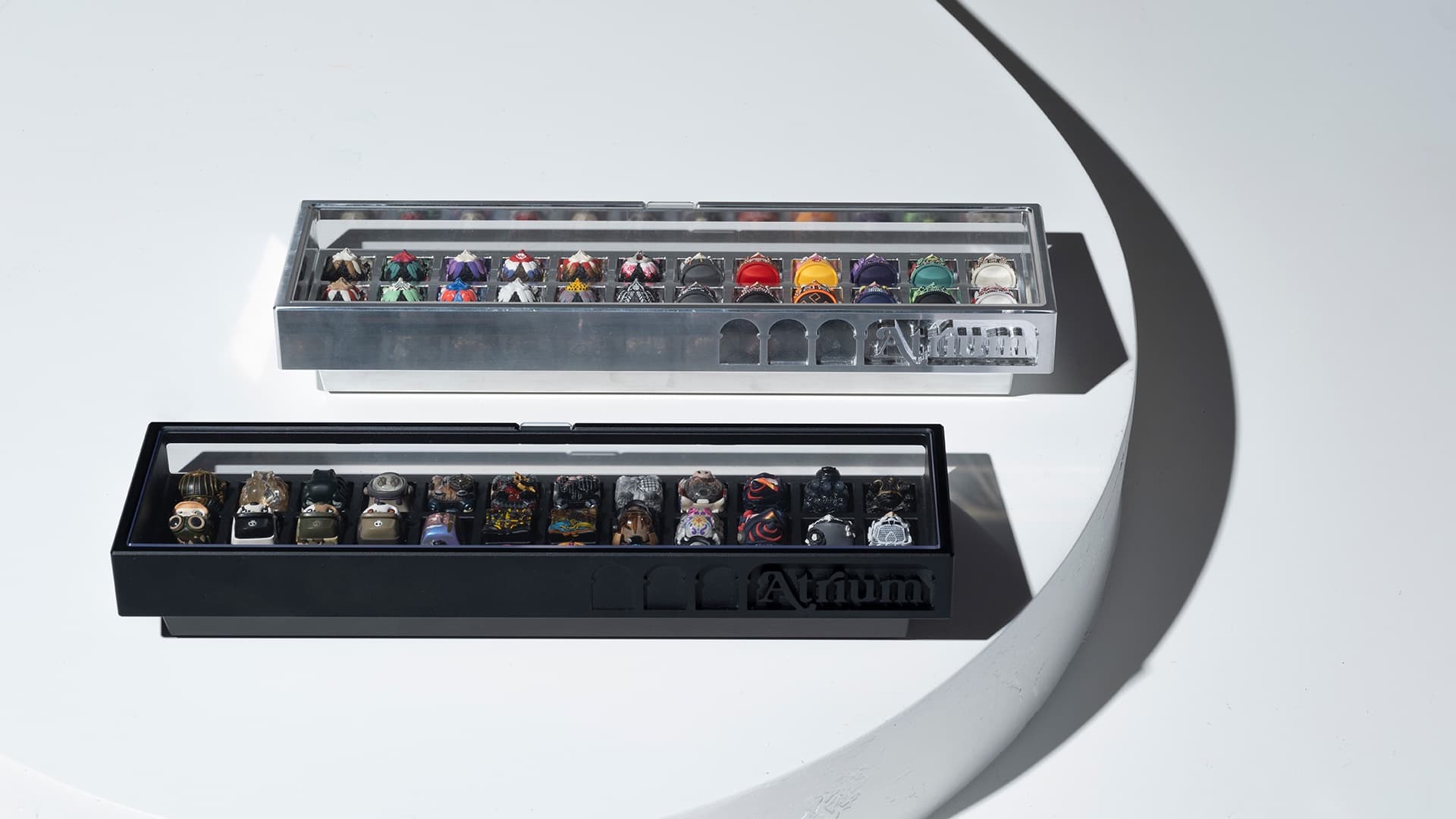 Atrium: A premium, multiple window artisan keycap display box image 17