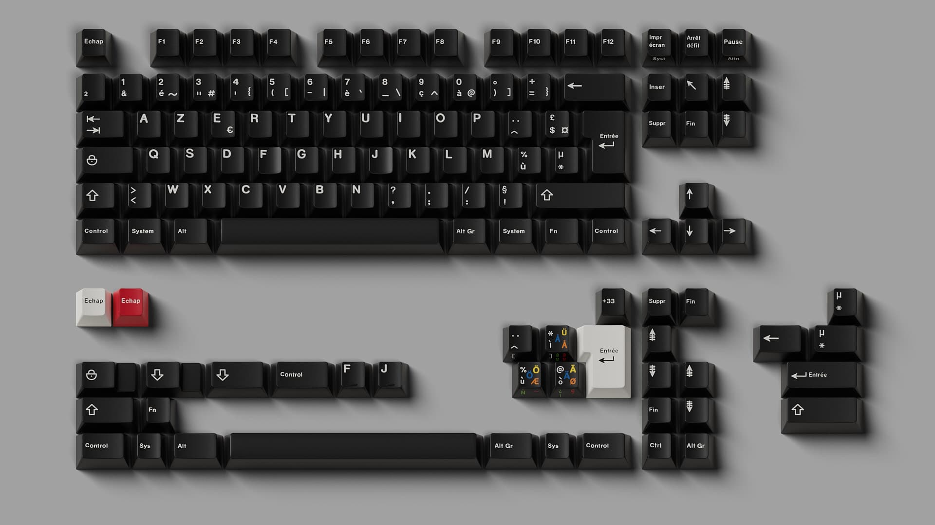 GMK - Blanc sur Noir [SHIPPING] image 2