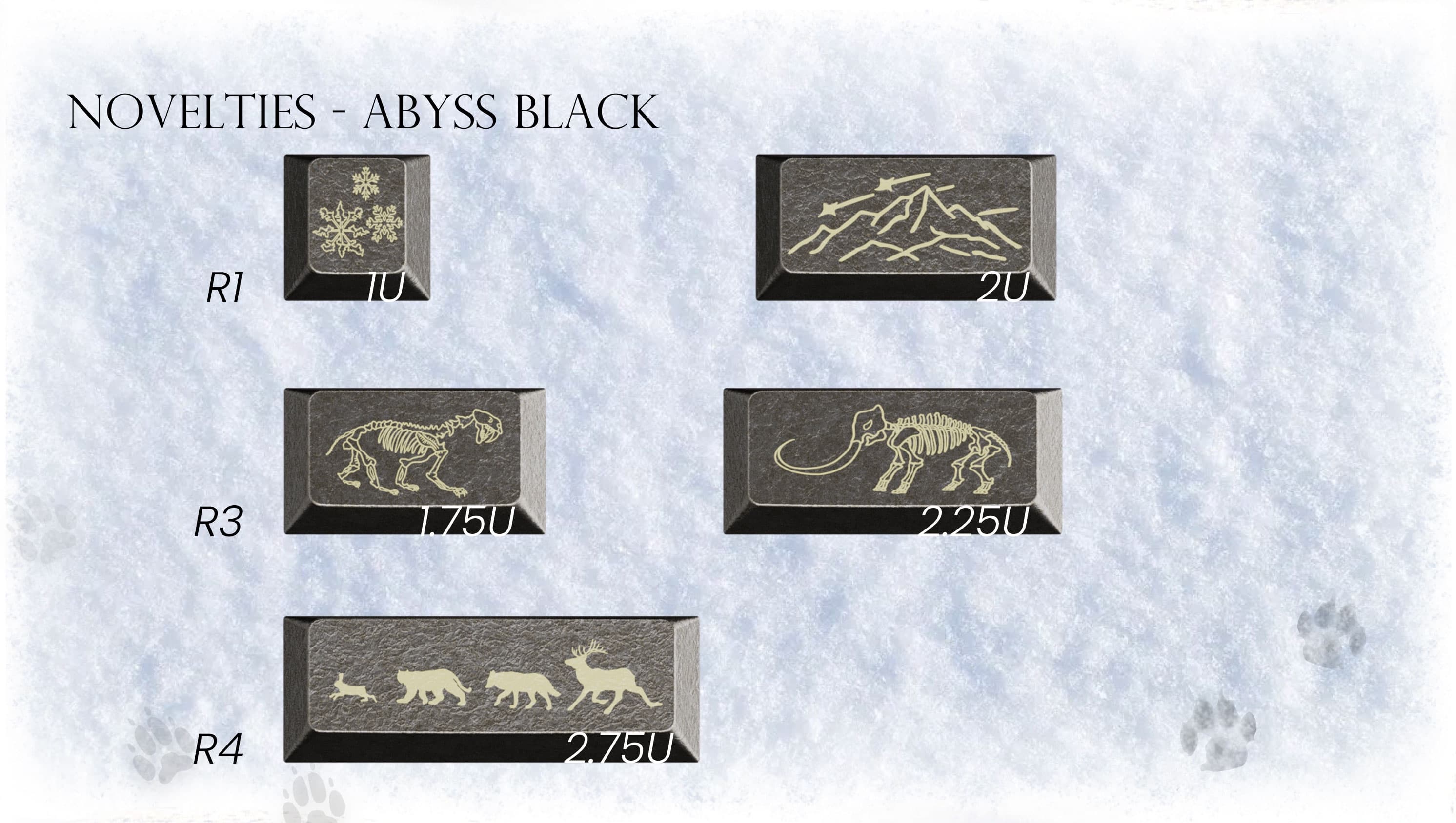 Awekeys Full Metal Keycaps Set: Wild Ice - Live Now image 10