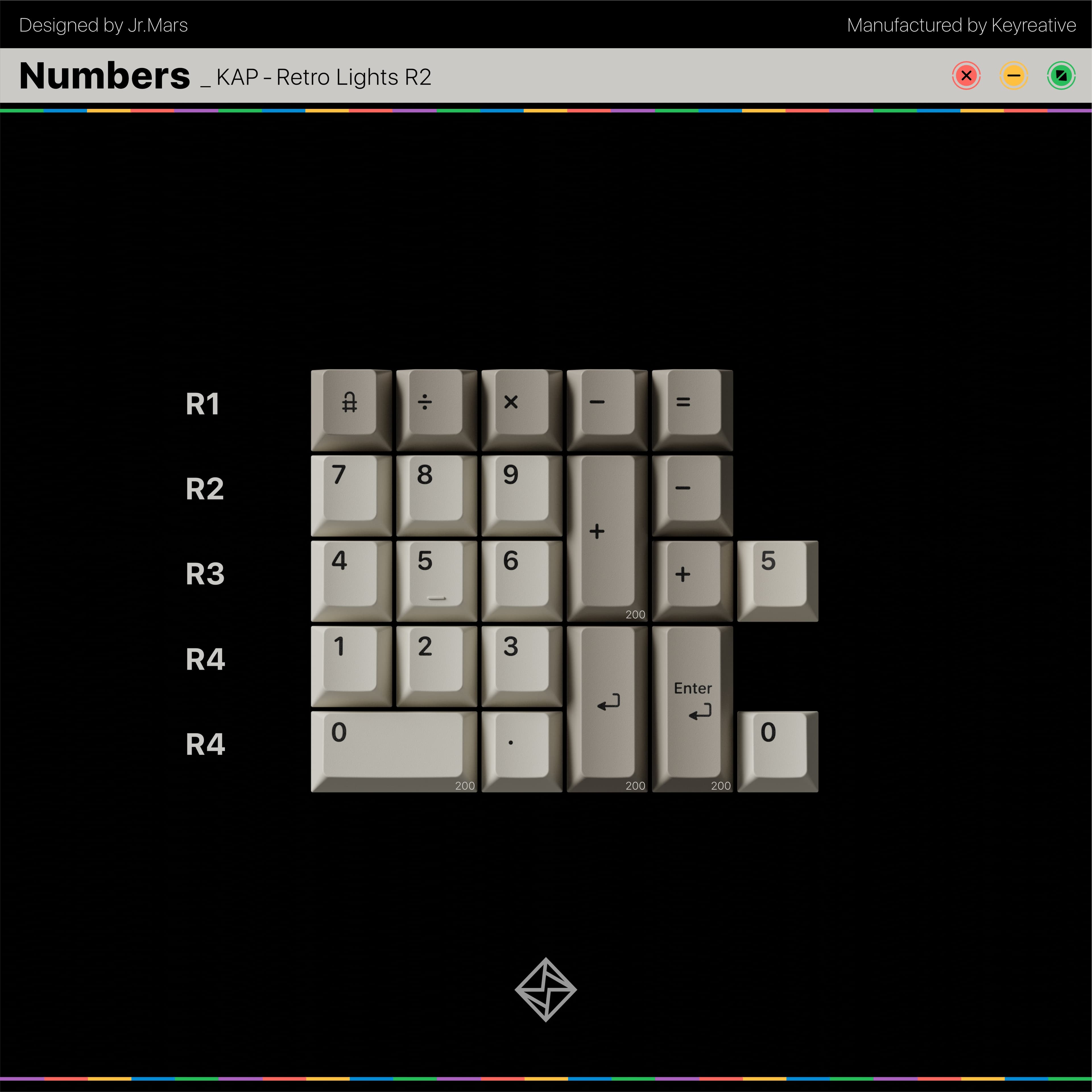KAP - Retro Lights R2 | PBT Double-Shot image 8