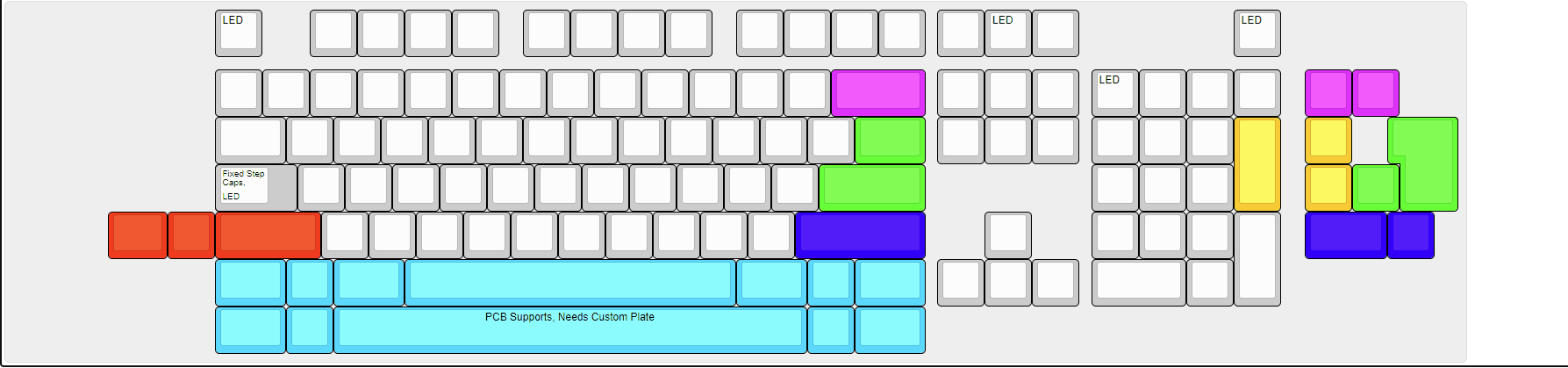 【IC】Bina 103 – Full Size Board, Top Mount, Front Typing Height 14mm image 7