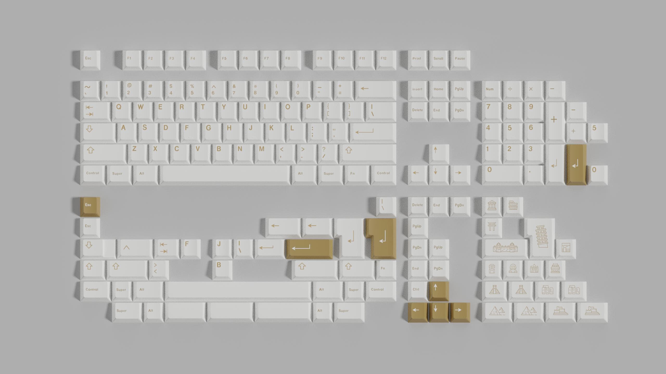 KBM Civilizations - Doubleshot ABS w/ Black or White Base image 2