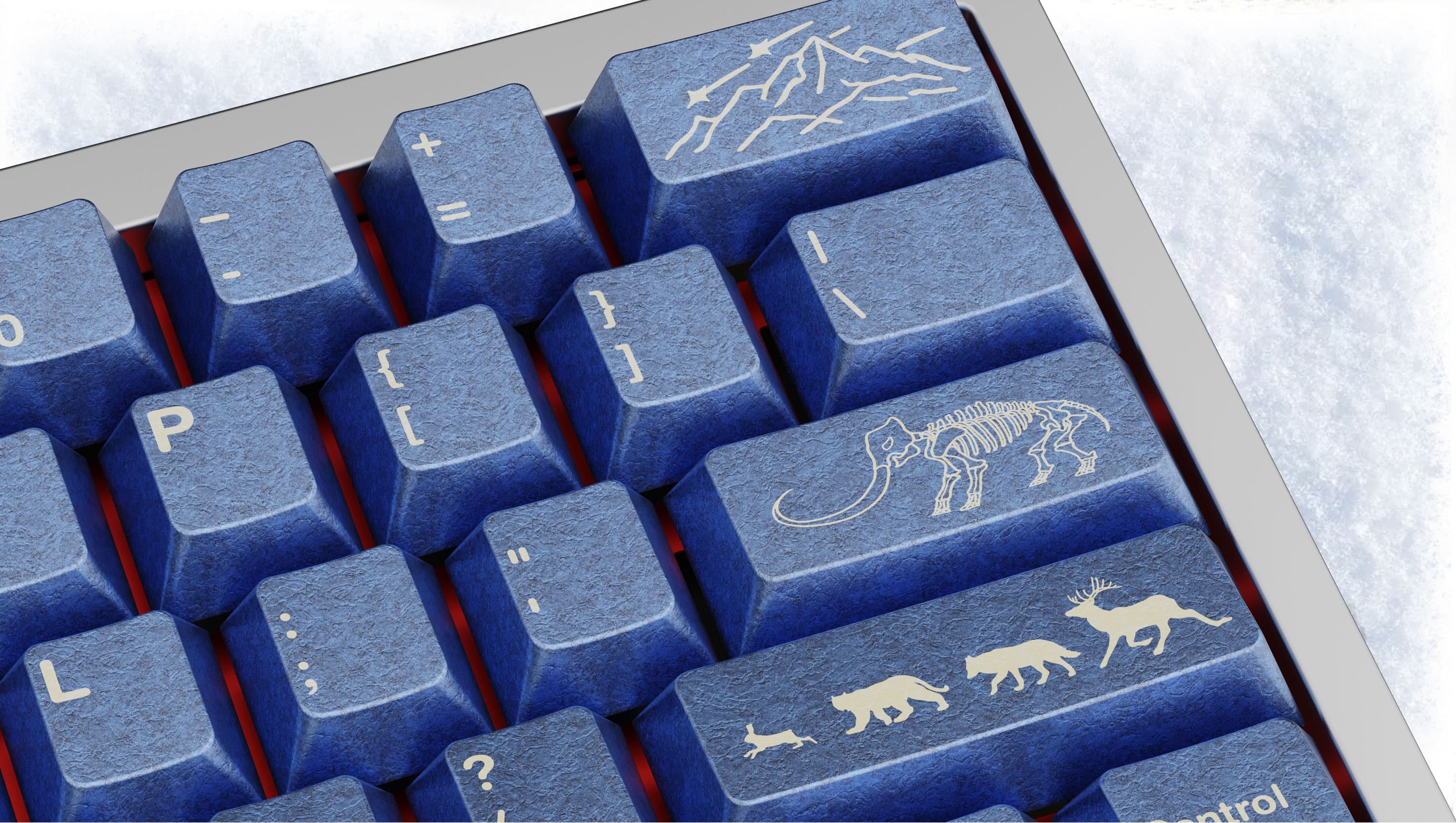 Awekeys Full Metal Keycaps Set: Wild Ice - Live Now image 16