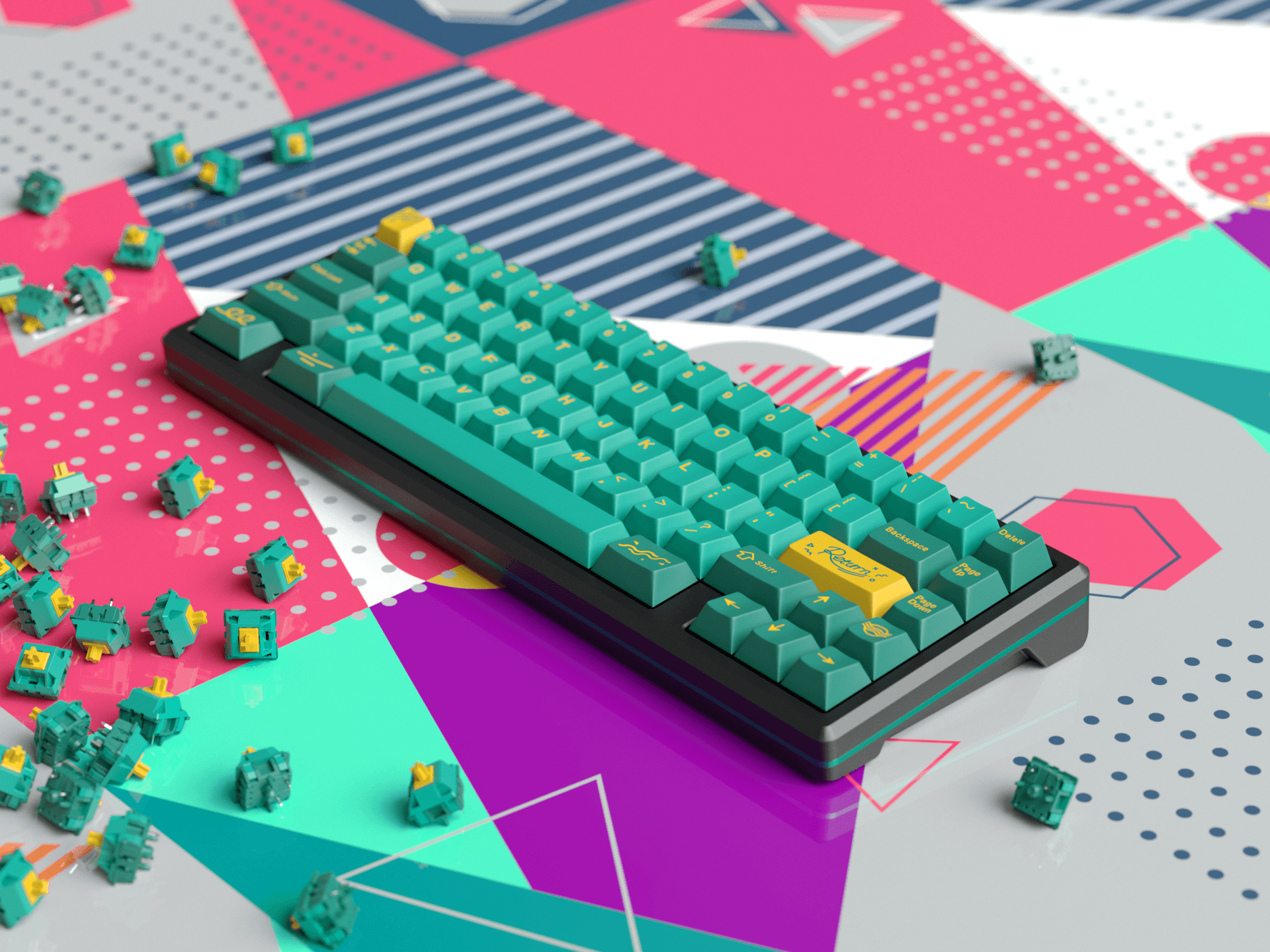 GMK Baltic and Gateron x Baltic Ink v2 switch (GB closed) image 12