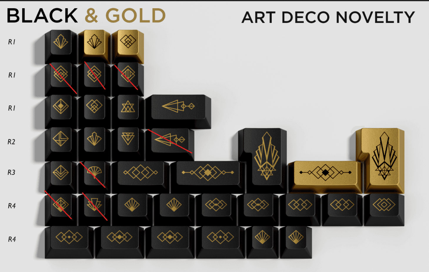 GMK CYL Black & Gold | GB live 'til 20th March - New deskmats/renders! image 42