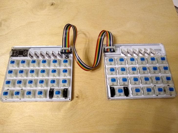 Houndstooth Split Plaid/RoMac style keyboard kits and PCBs (Complete) image 2