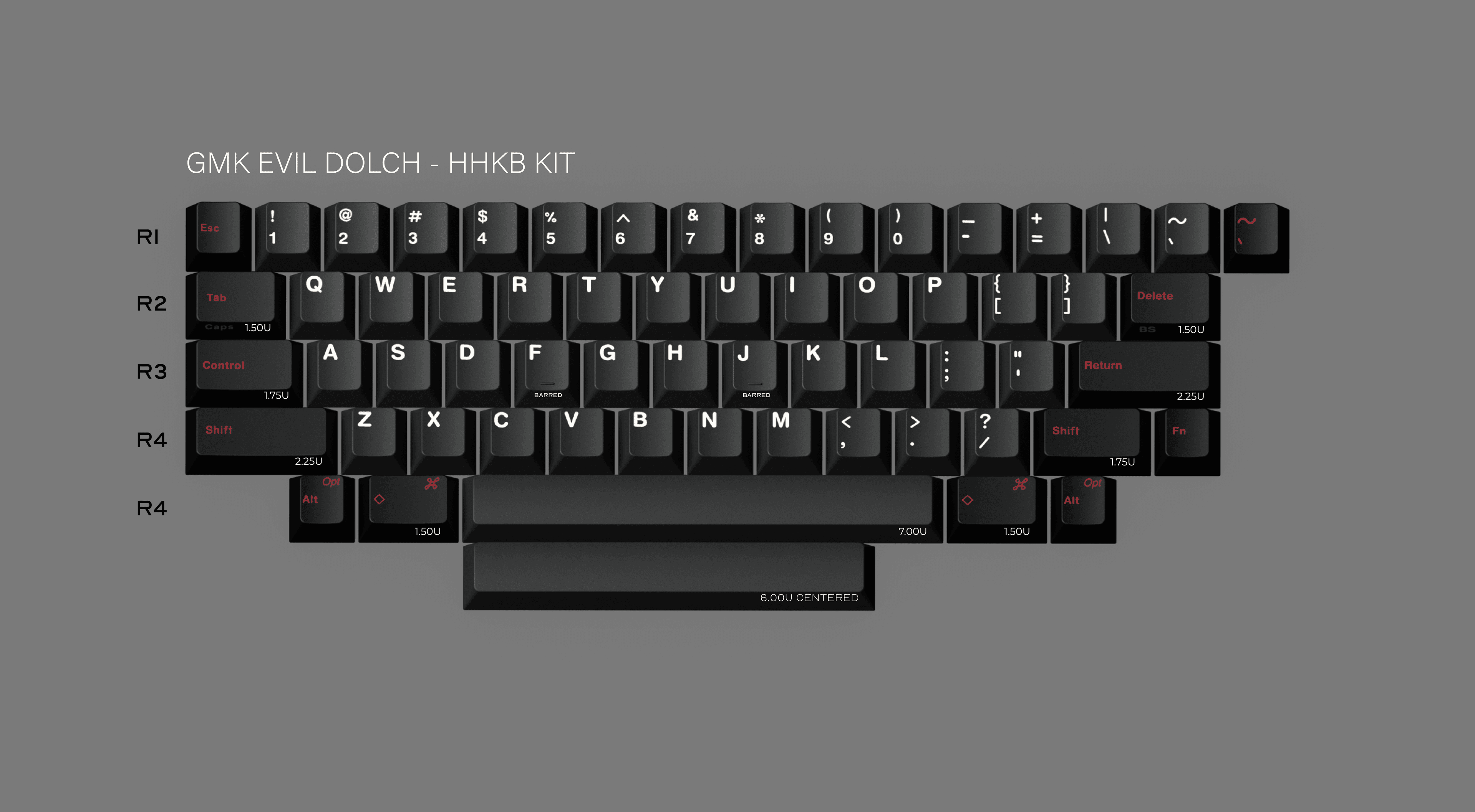 GMK Evil Dolch - The Split / 60% BASE KIT STARTS AT 39USD image 8