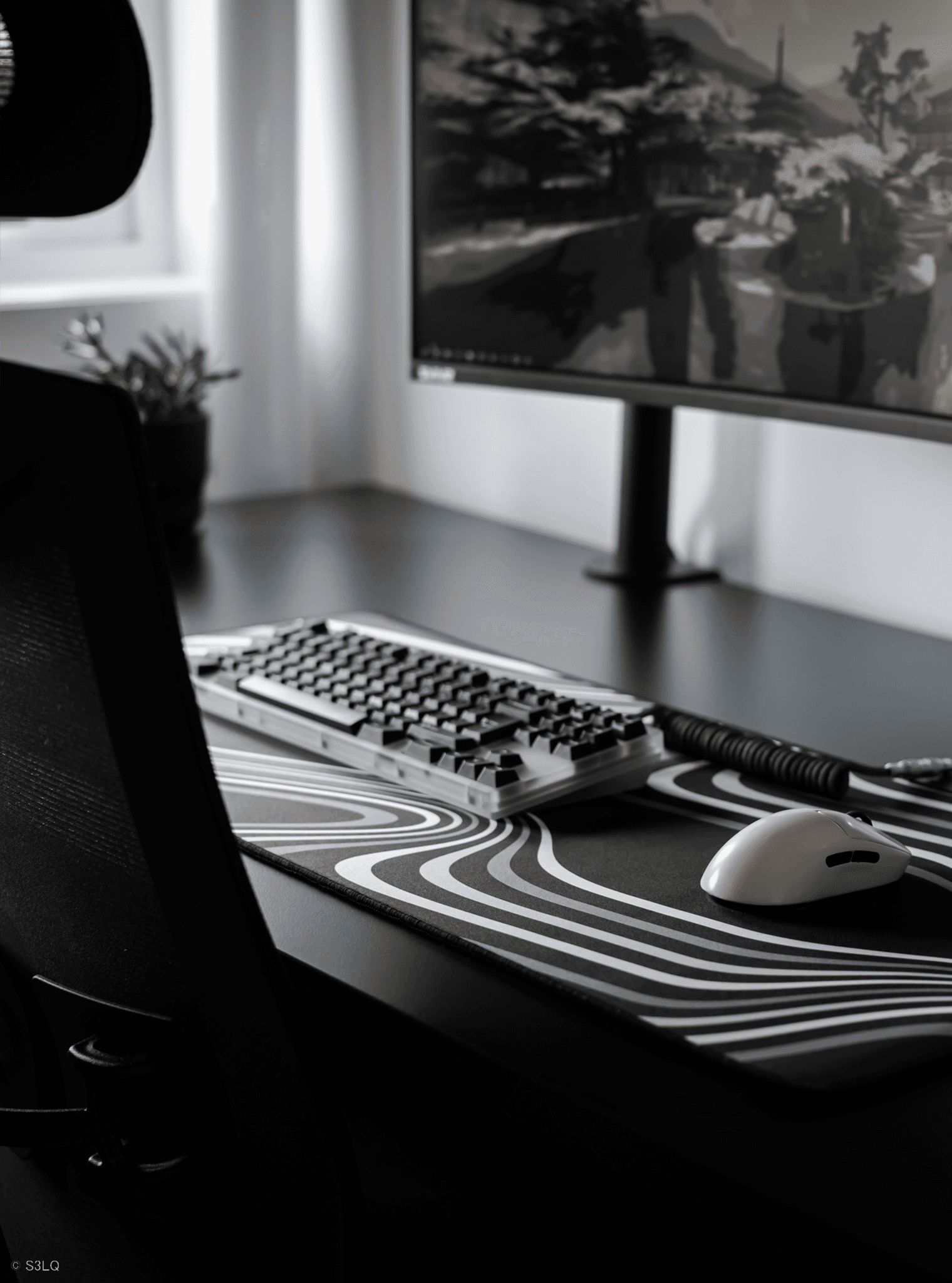 Monochrome Deskmat Series - LIVE! image 5