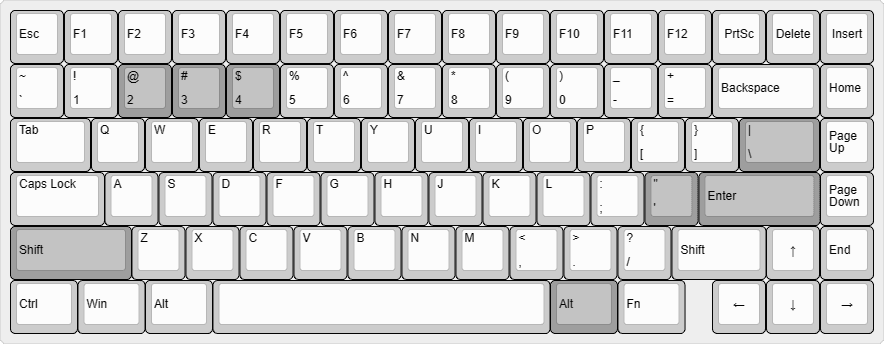 Untitled No. 1 - compact 75%, top mount, ISO & ANSI RGB hotswap keyboard image 9