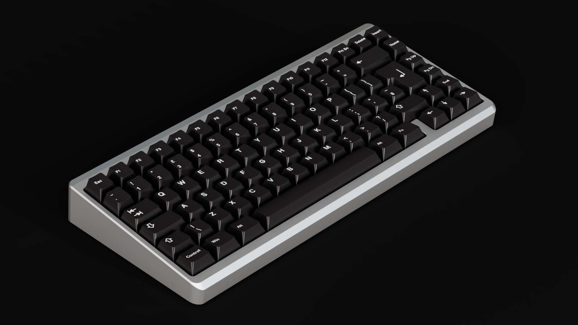 Untitled No. 1 - compact 75%, top mount, ISO & ANSI RGB hotswap keyboard image 5