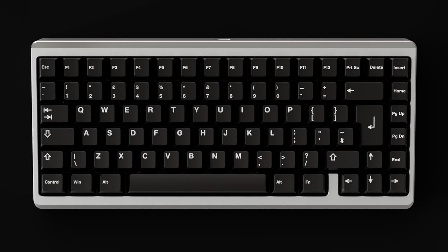 Untitled No. 1 - compact 75%, top mount, ISO & ANSI RGB hotswap keyboard