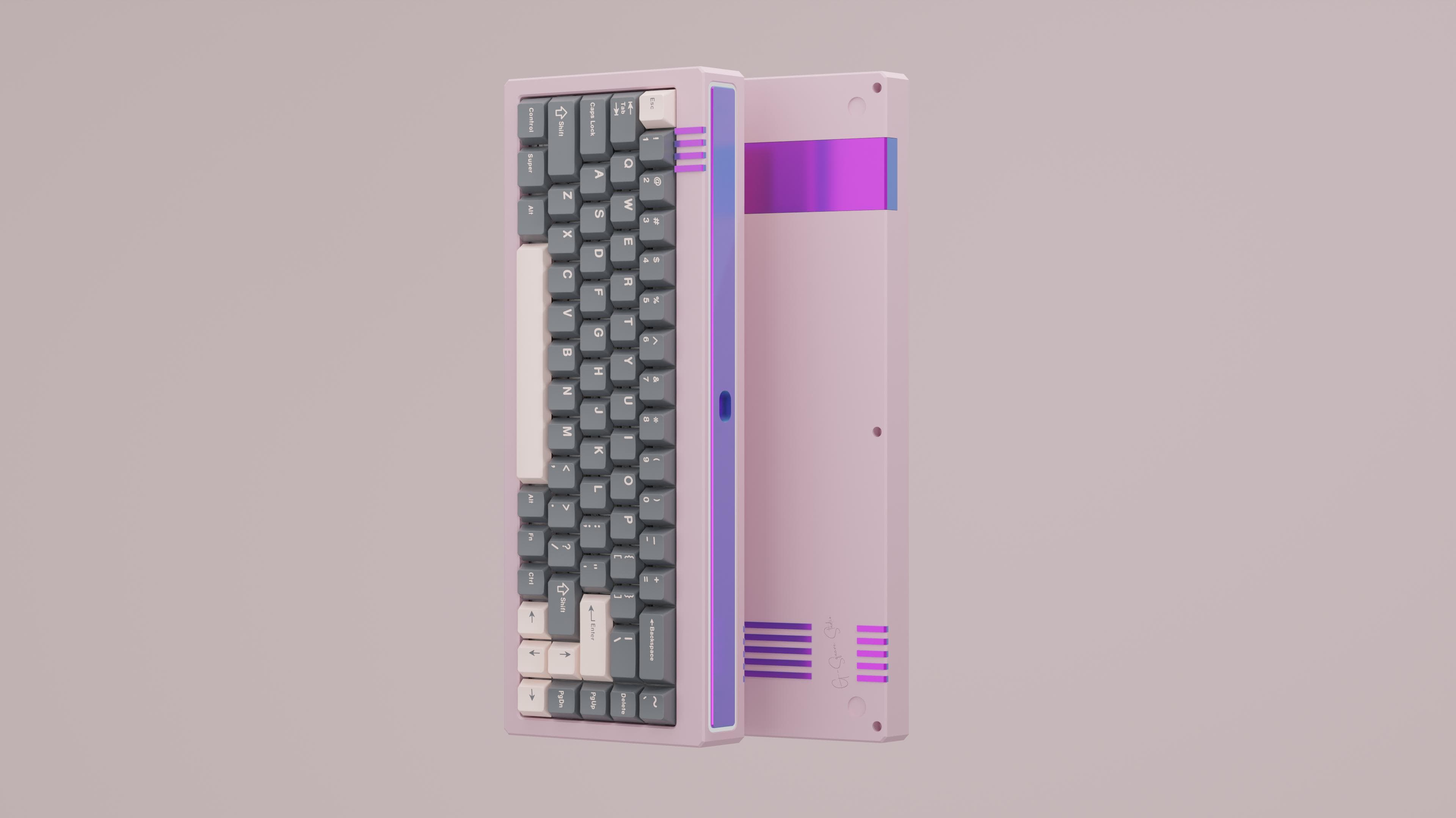 Touch68-68% PCB Gasket Mount Custom Keyboard---Upgraded to Bluetooth PCB image 5