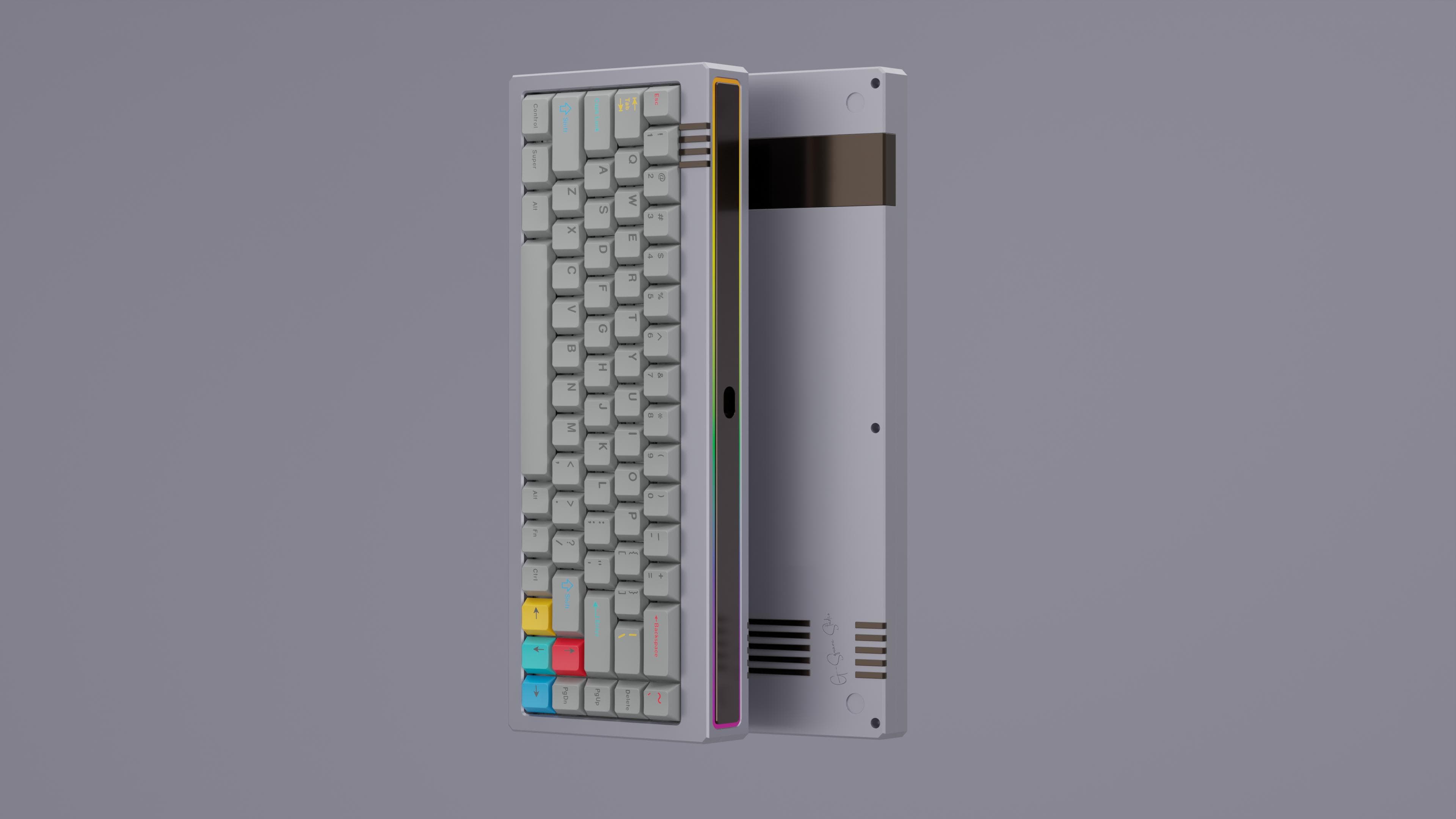 Touch68-68% PCB Gasket Mount Custom Keyboard---Upgraded to Bluetooth PCB image 4