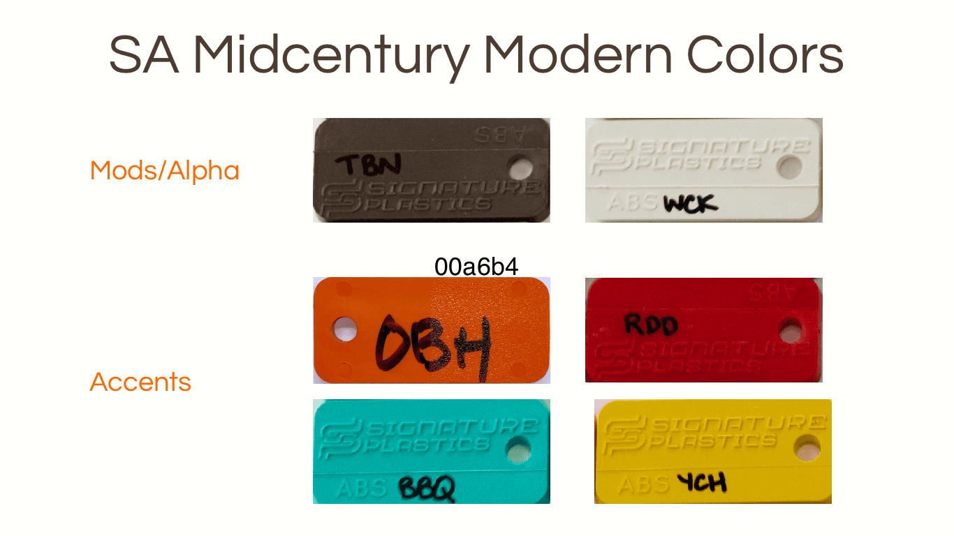 SA Midcentury Modern - *Mats added* Retro beige/brown set image 4