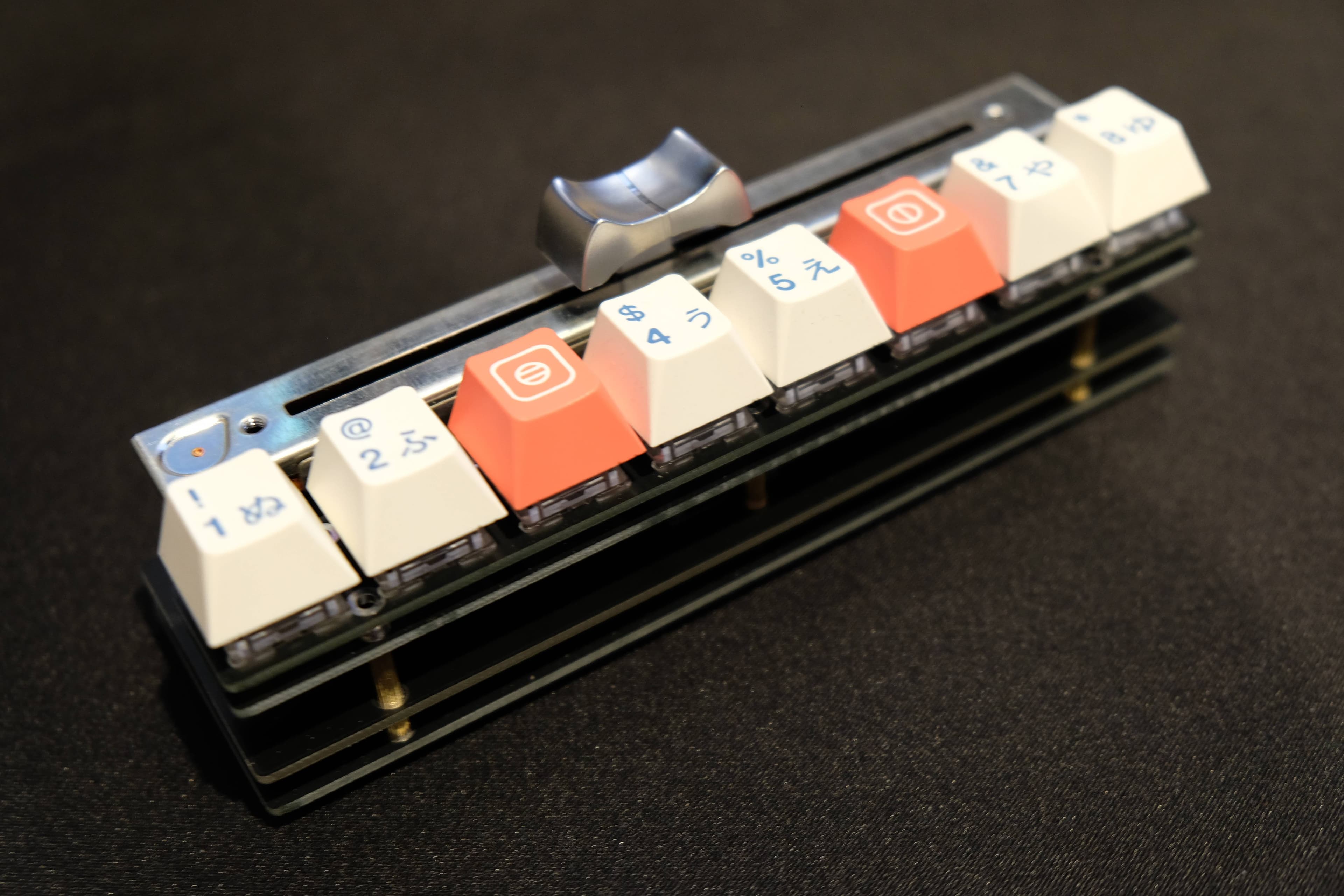 Dendrogram | 8-key Macropad with a Motorized Fader