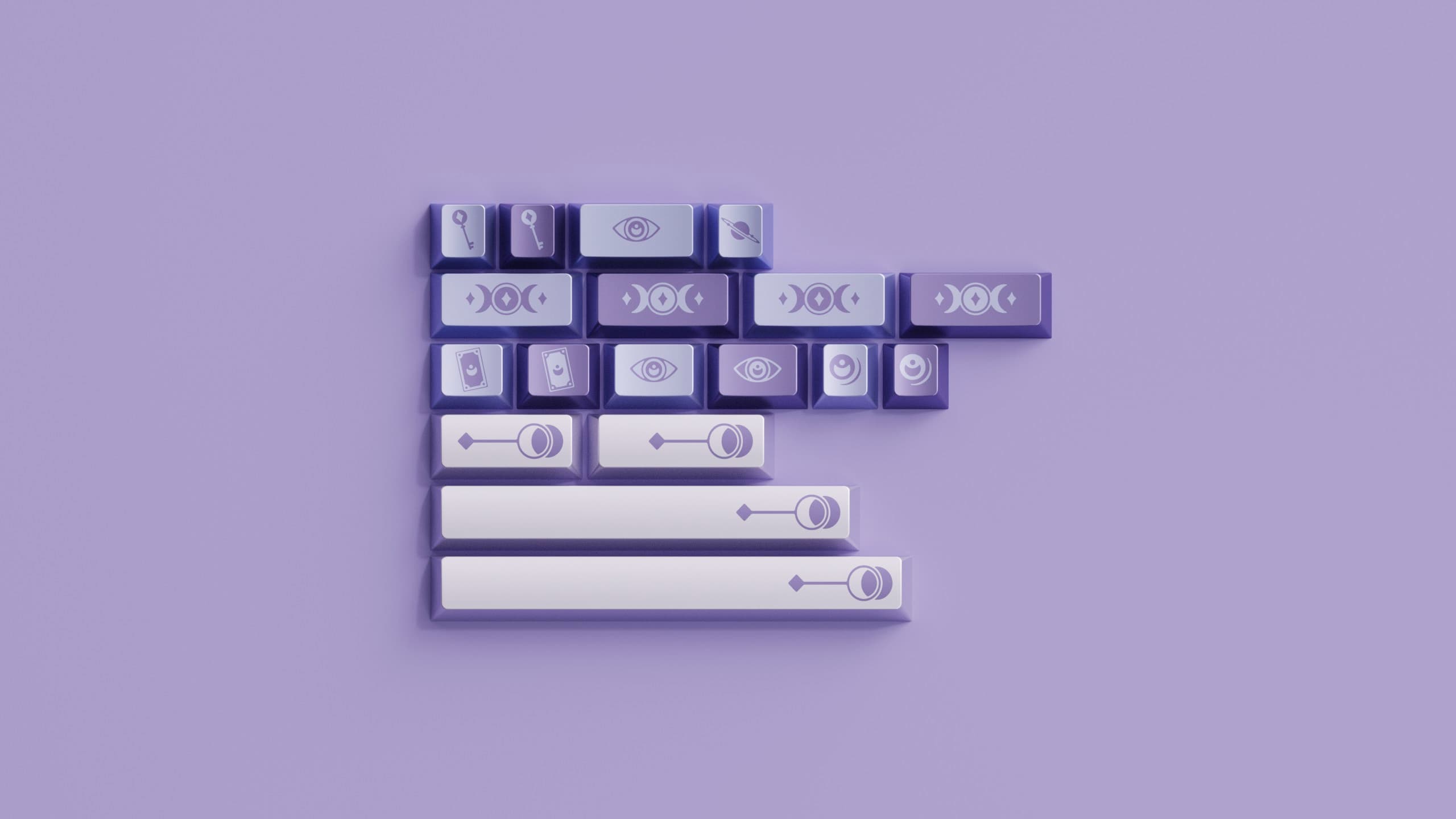 WS Mystical Cosmos and Chroma Zen Keycaps