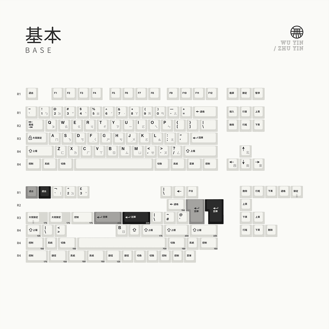 ePBT "無印·WUYINZHUYIN" Keycaps | In stock image 15
