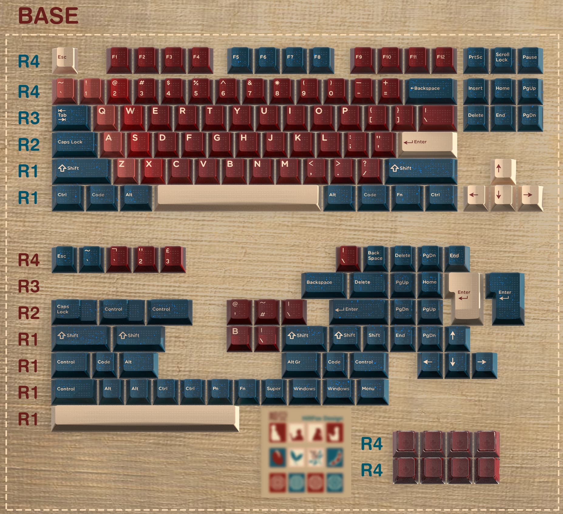 Red Bean Keycaps by Hifi Fox image 7