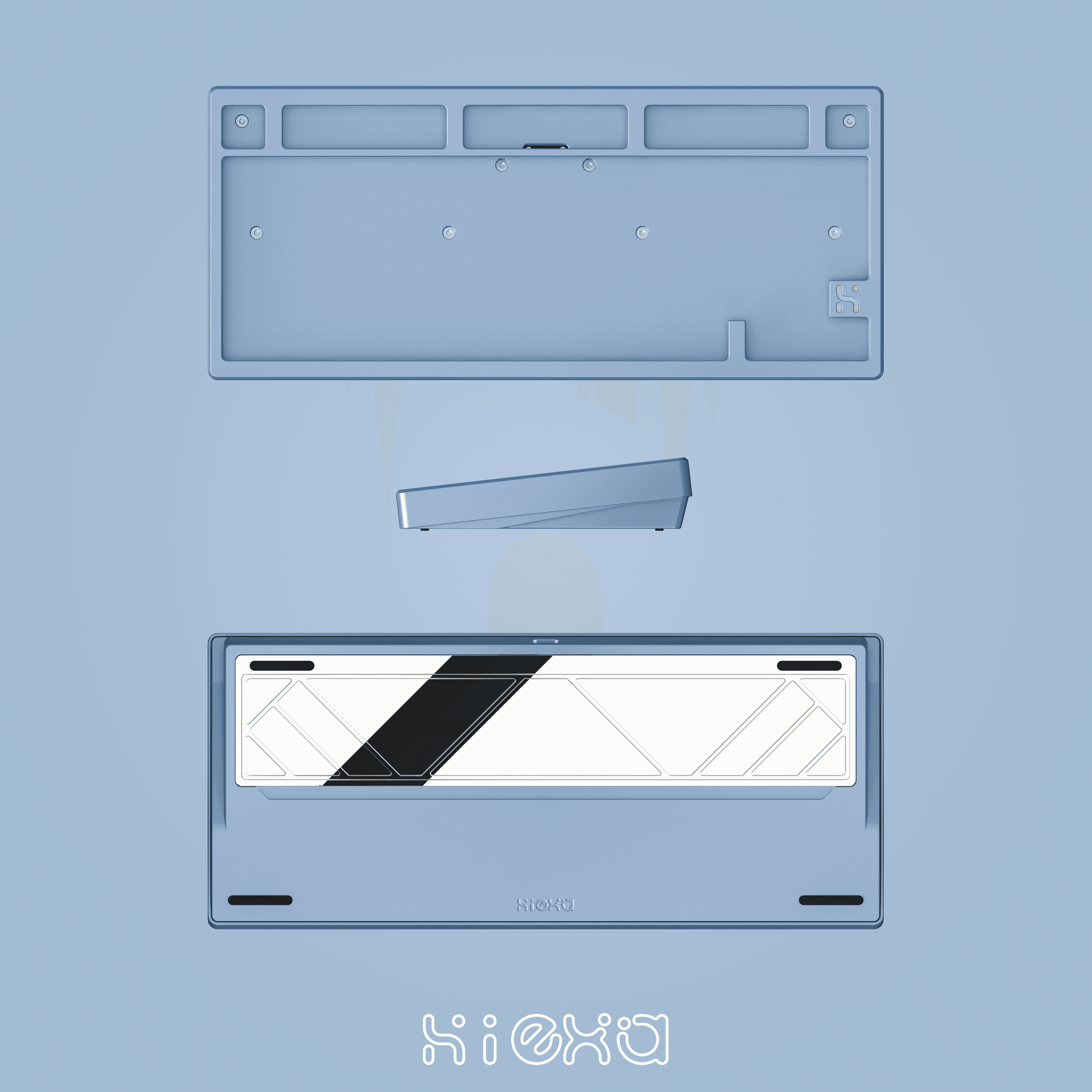 Hiexa V75-Full CNC Ball Catch Magnetic Connector Tri-mode Custom Keyboard image 6