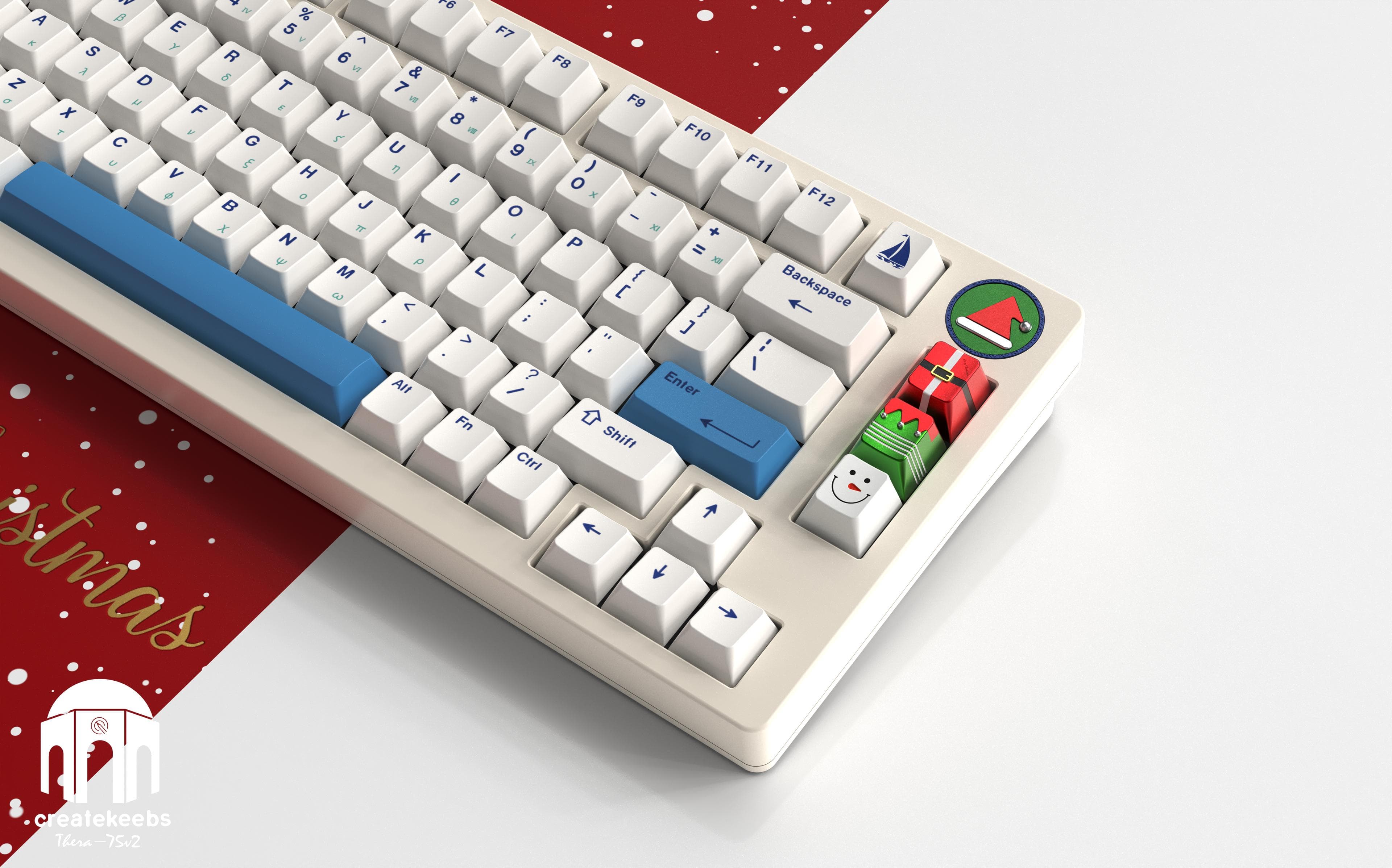 Christmas theme artisan keycaps--Createkeebs work image 10