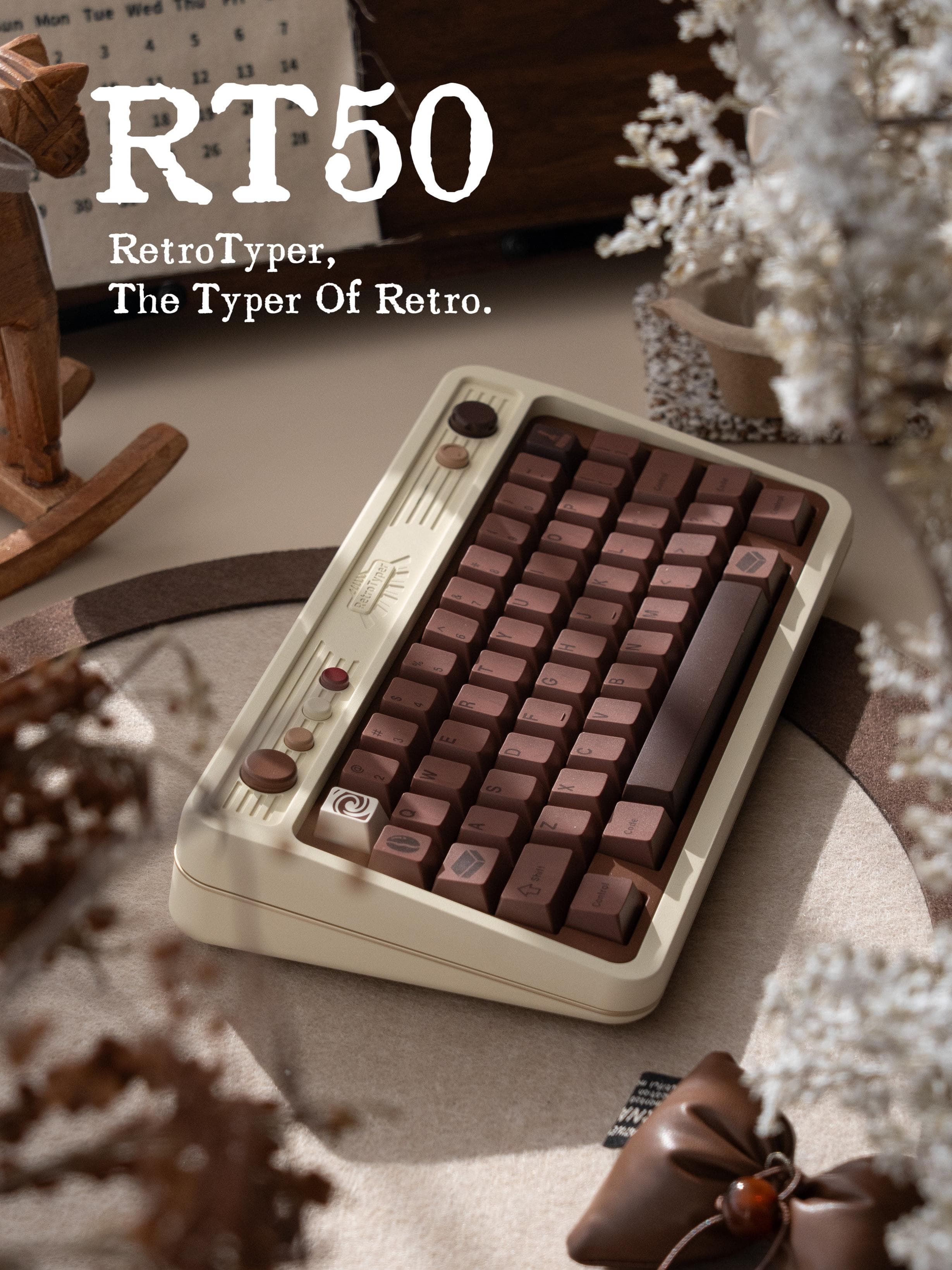 RetroTyper50 | 50% | Elegant Retro keyboard