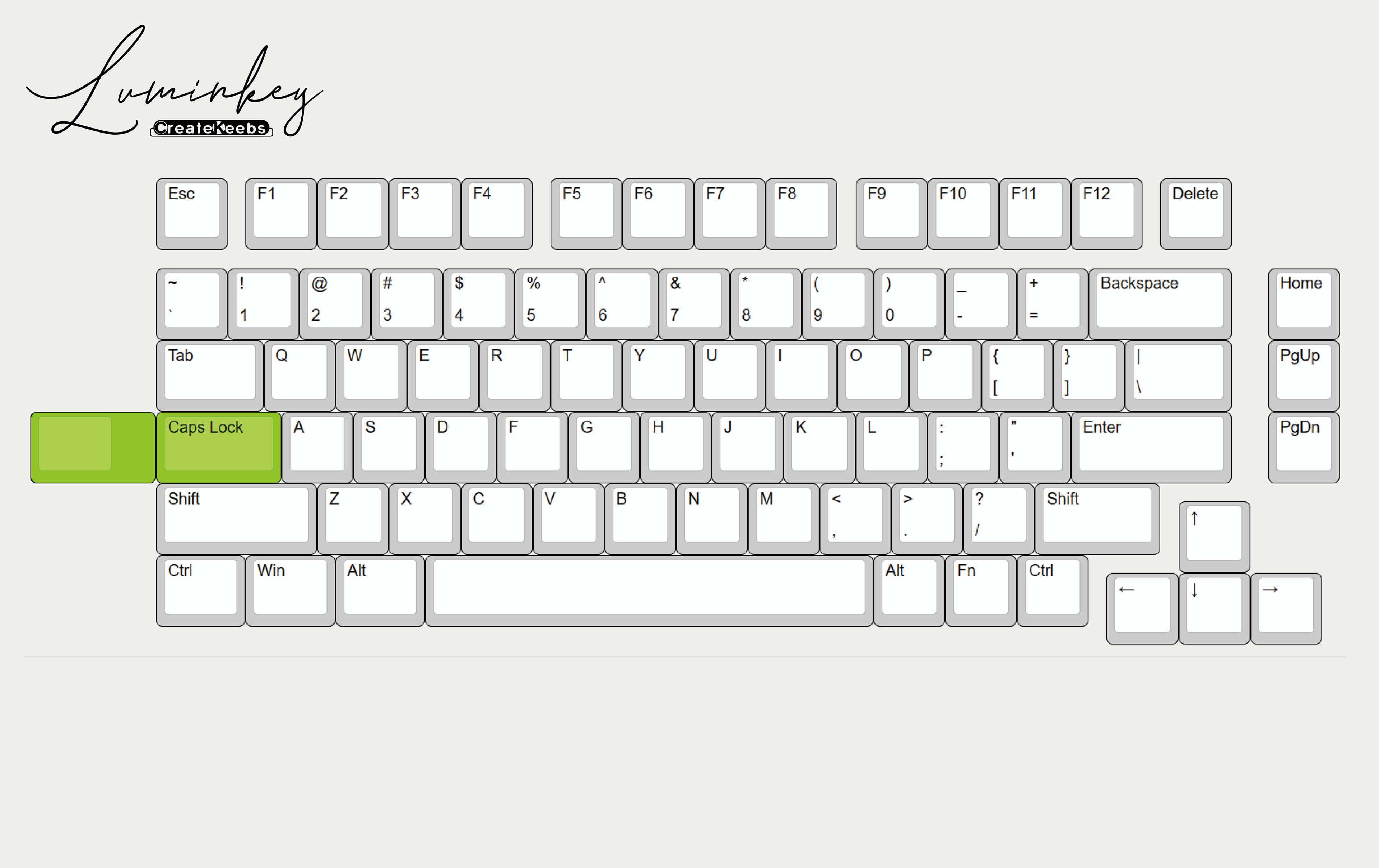 Createkeebs LuminKey75-TKL, VIAL, Gasket mount, Hot-swap, 75% keyborad image 16