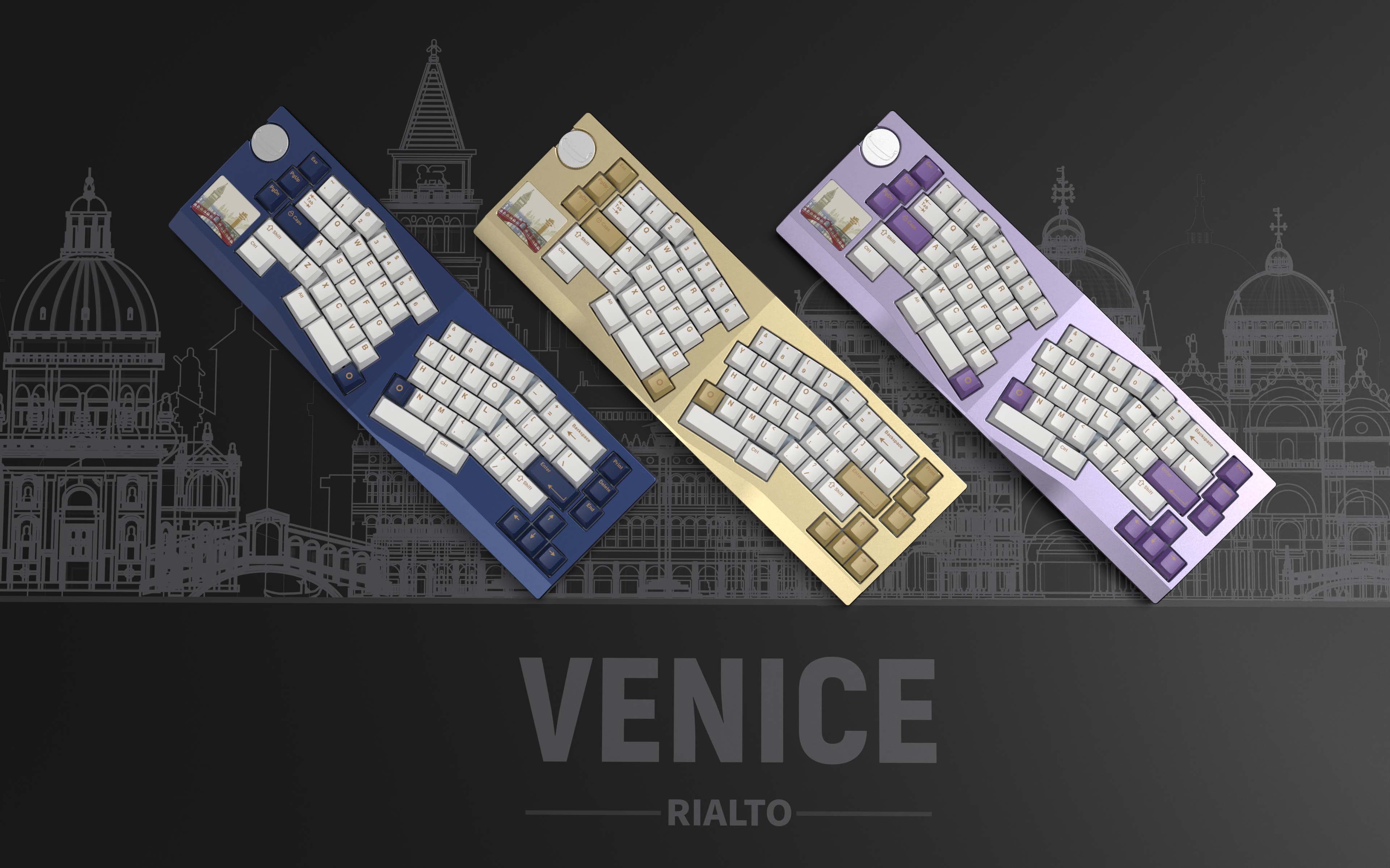 Venice Rialto-Tented ergo,new layout keyboard from Createkeebs image 2