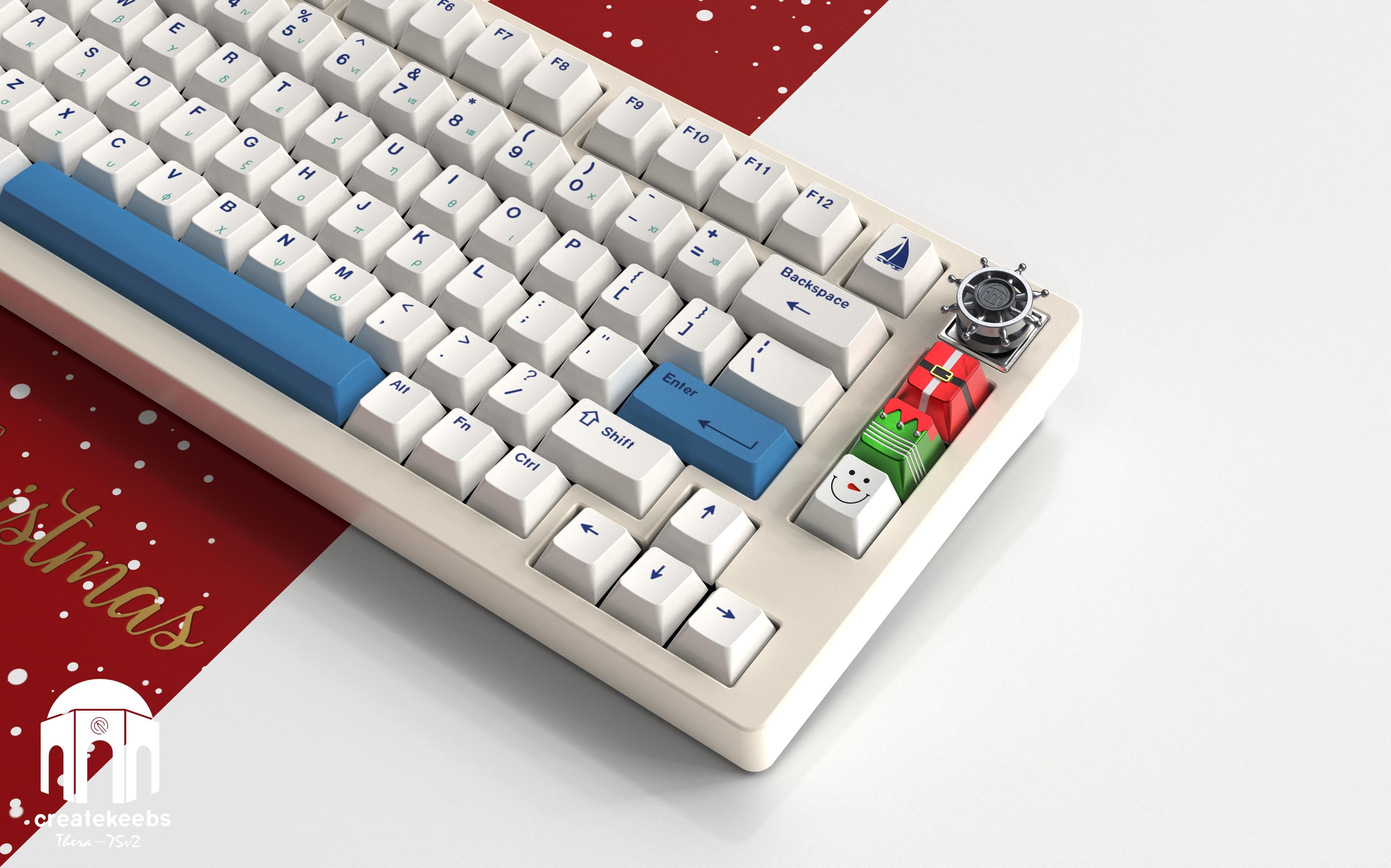 Christmas theme artisan keycaps--Createkeebs work image 11