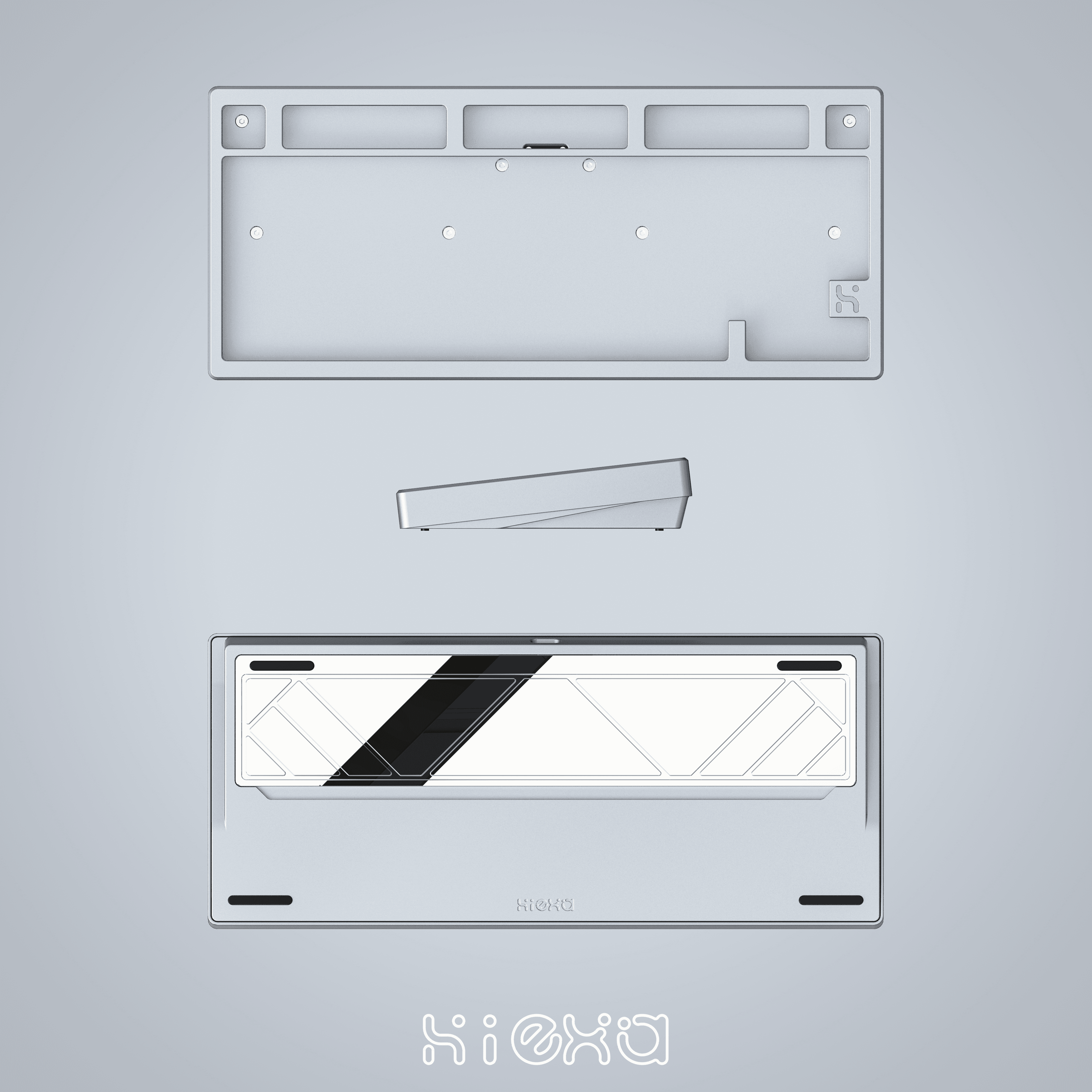 Hiexa V75-Full CNC Ball Catch Magnetic Connector Tri-mode Custom Keyboard image 8