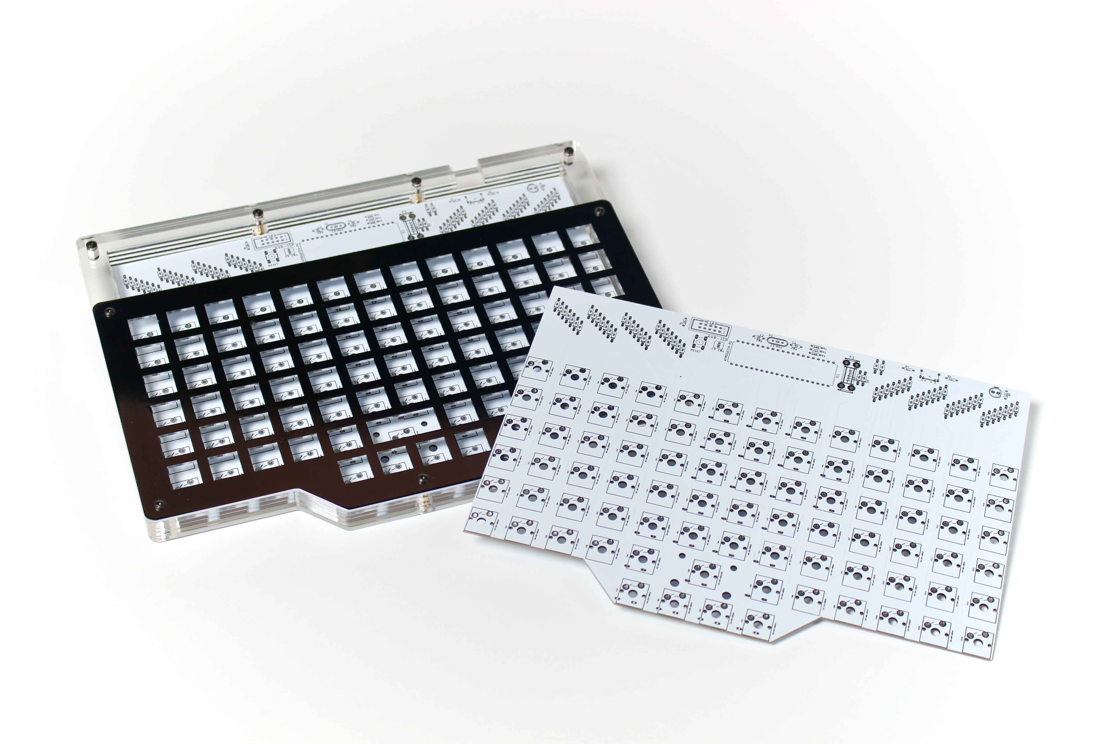 BTY-80 - A Through-hole Orthogonal TKL Keyboard with a Thumb Cluster