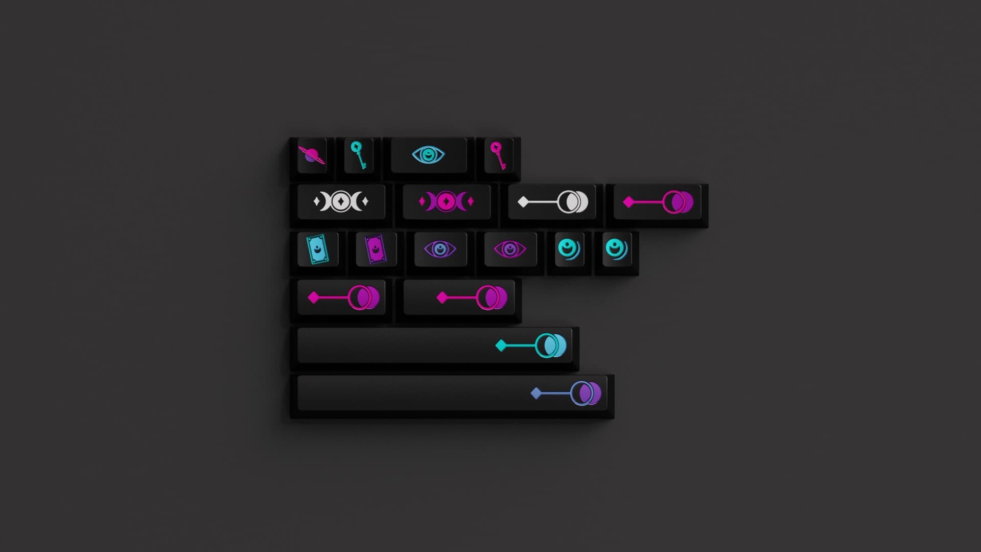 WS Mystical Cosmos and Chroma Zen Keycaps image 2