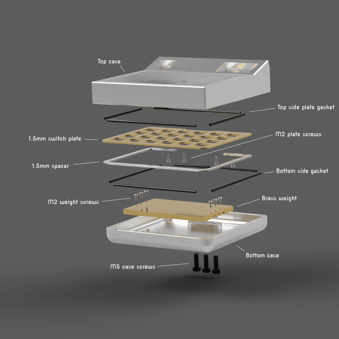 Ellipsis - 40% ortho split case inpired by The Ave image 13