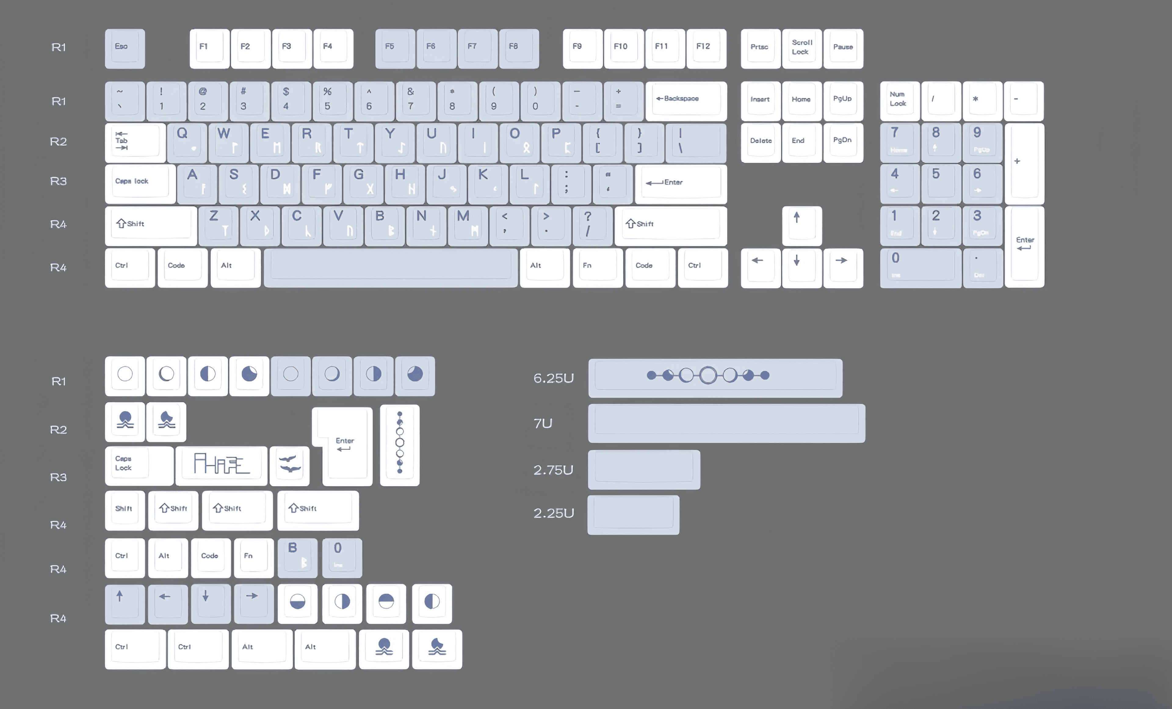 Moon Phases Keycaps US$59.99 (R2)