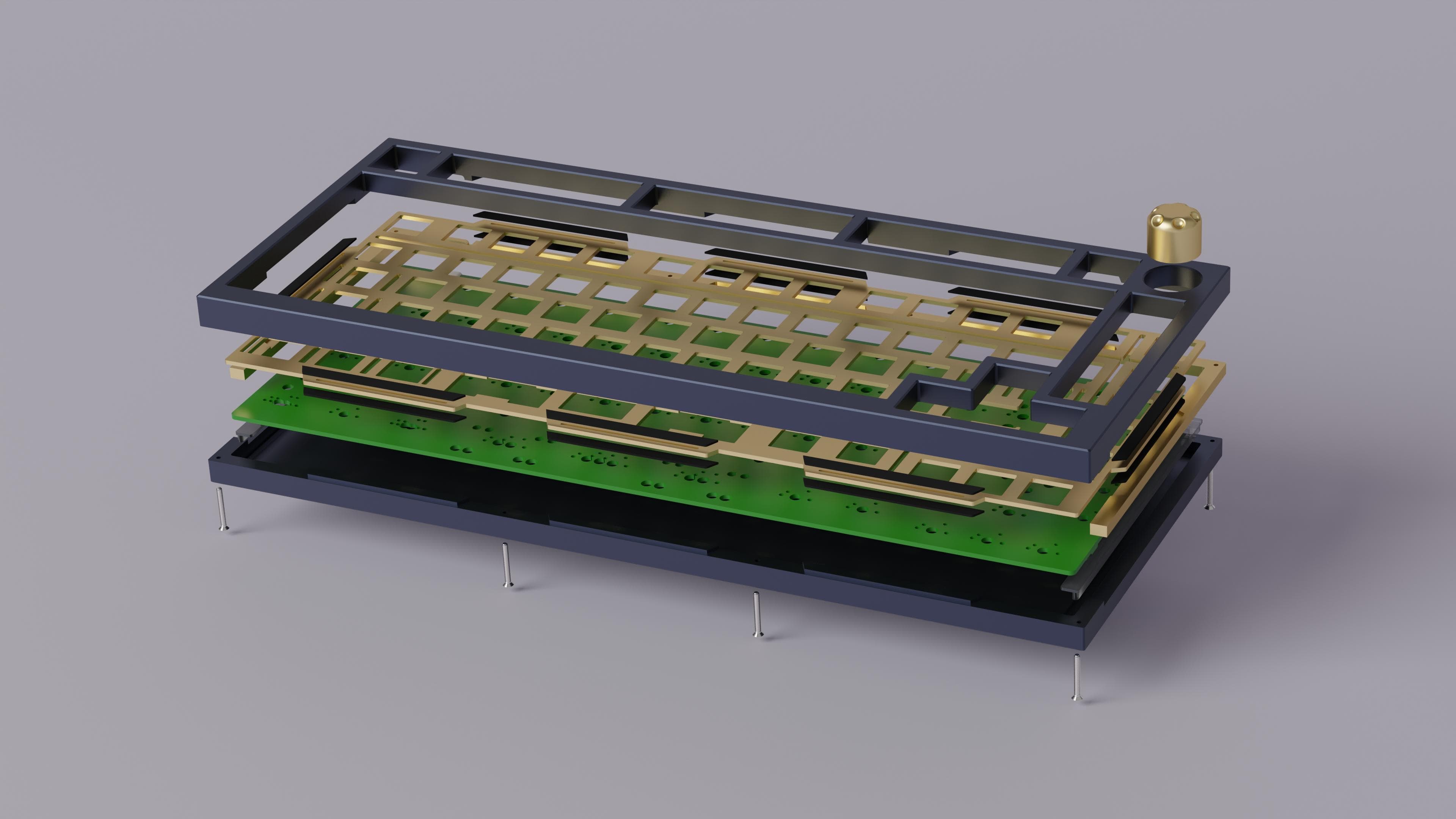 Elemental 75 | 75% keyboard with Knob, RGB Underglow, Gasket Mounted image 7
