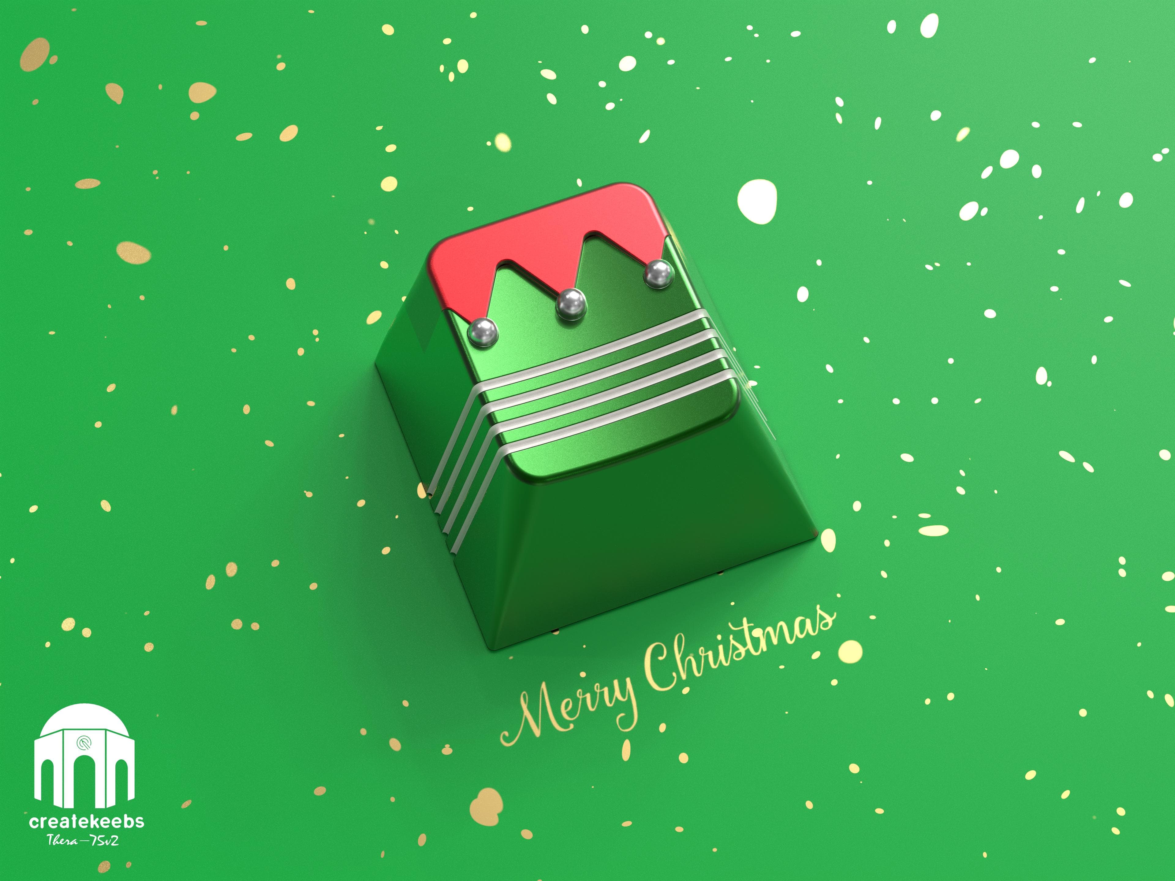 Christmas theme artisan keycaps--Createkeebs work image 7